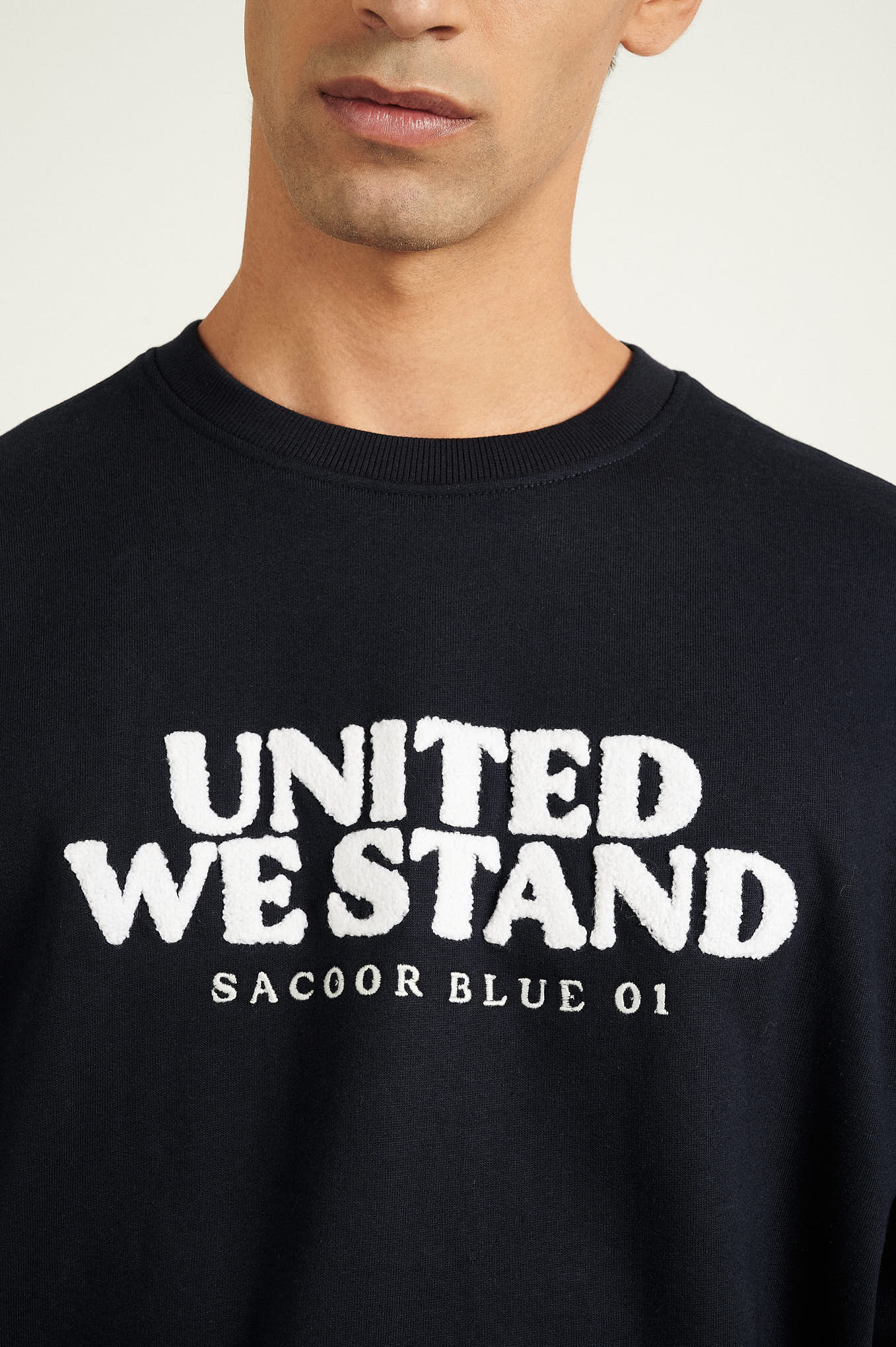 Sweatshirt Azul Escuro Casual Homem