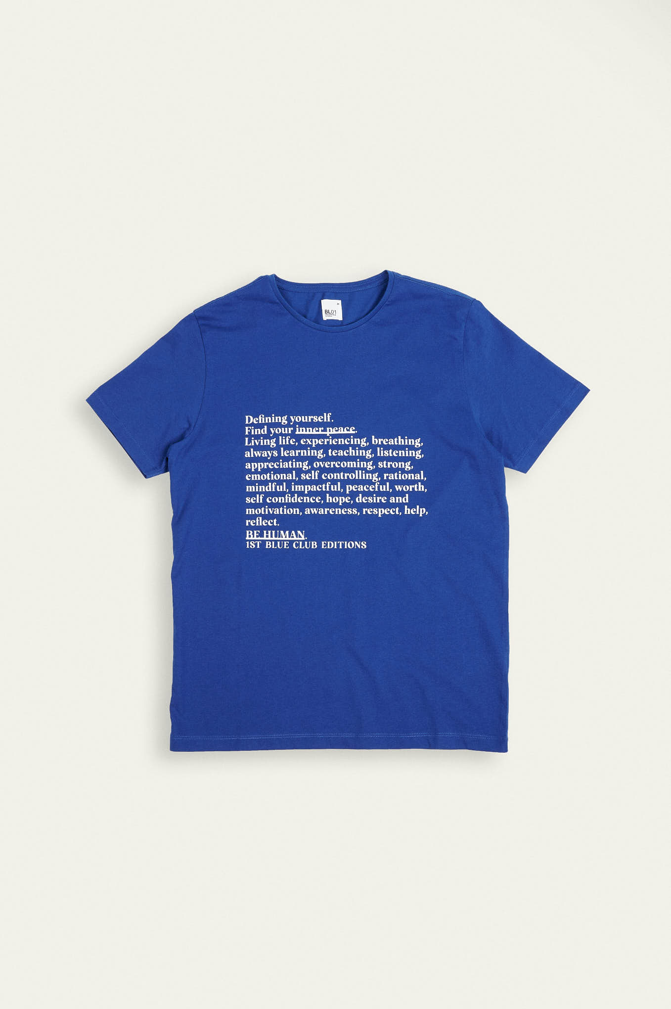 T-Shirt Blue Casual Man