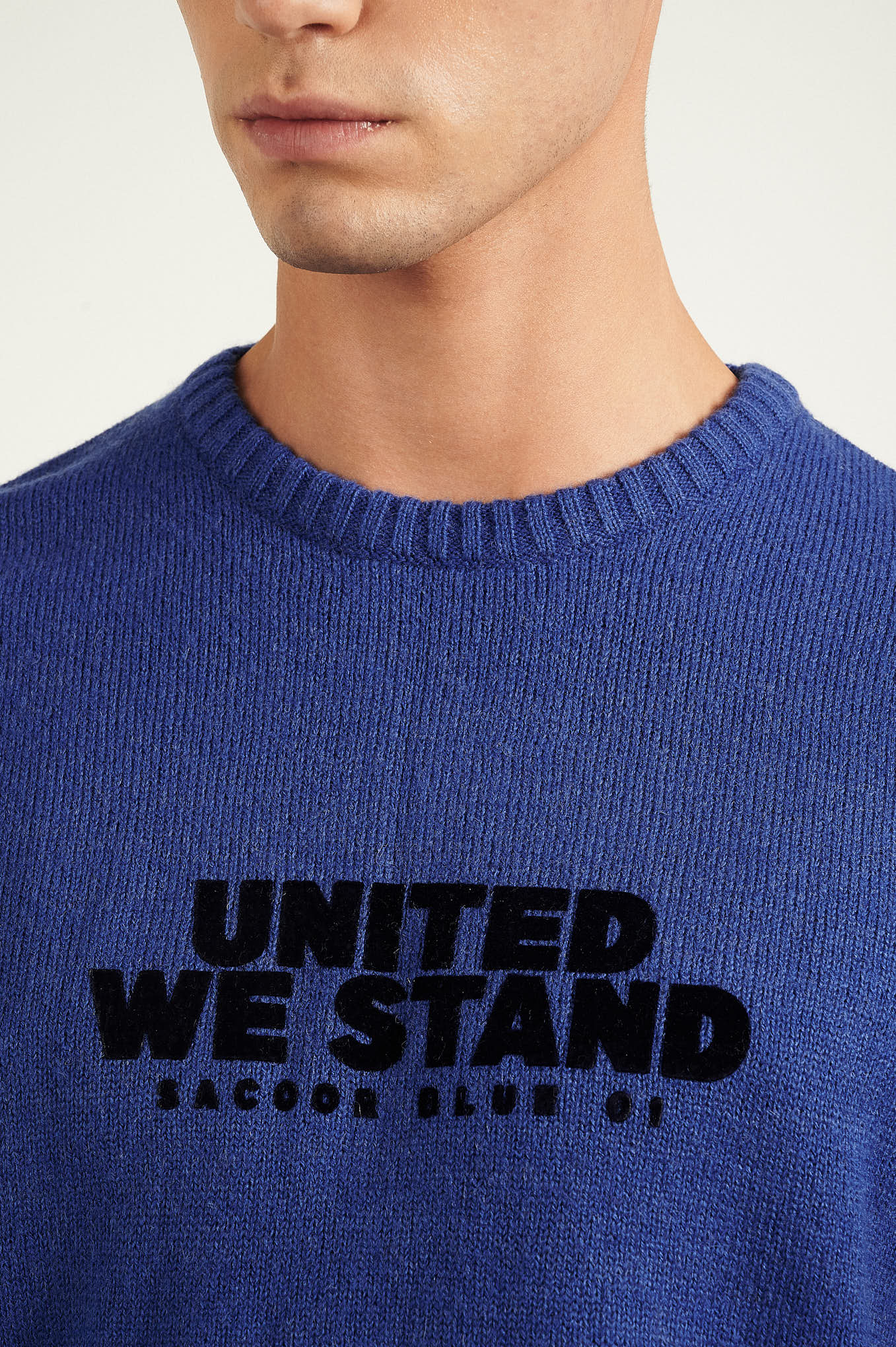 Sweater Royal Blue Casual Man
