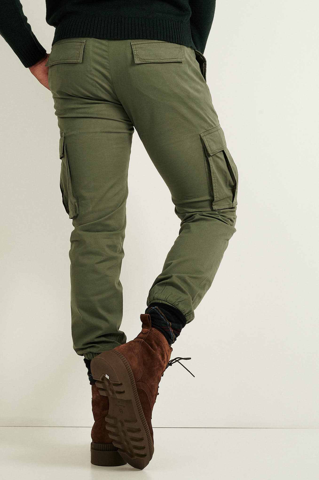 Chino Trousers Green Sport Man