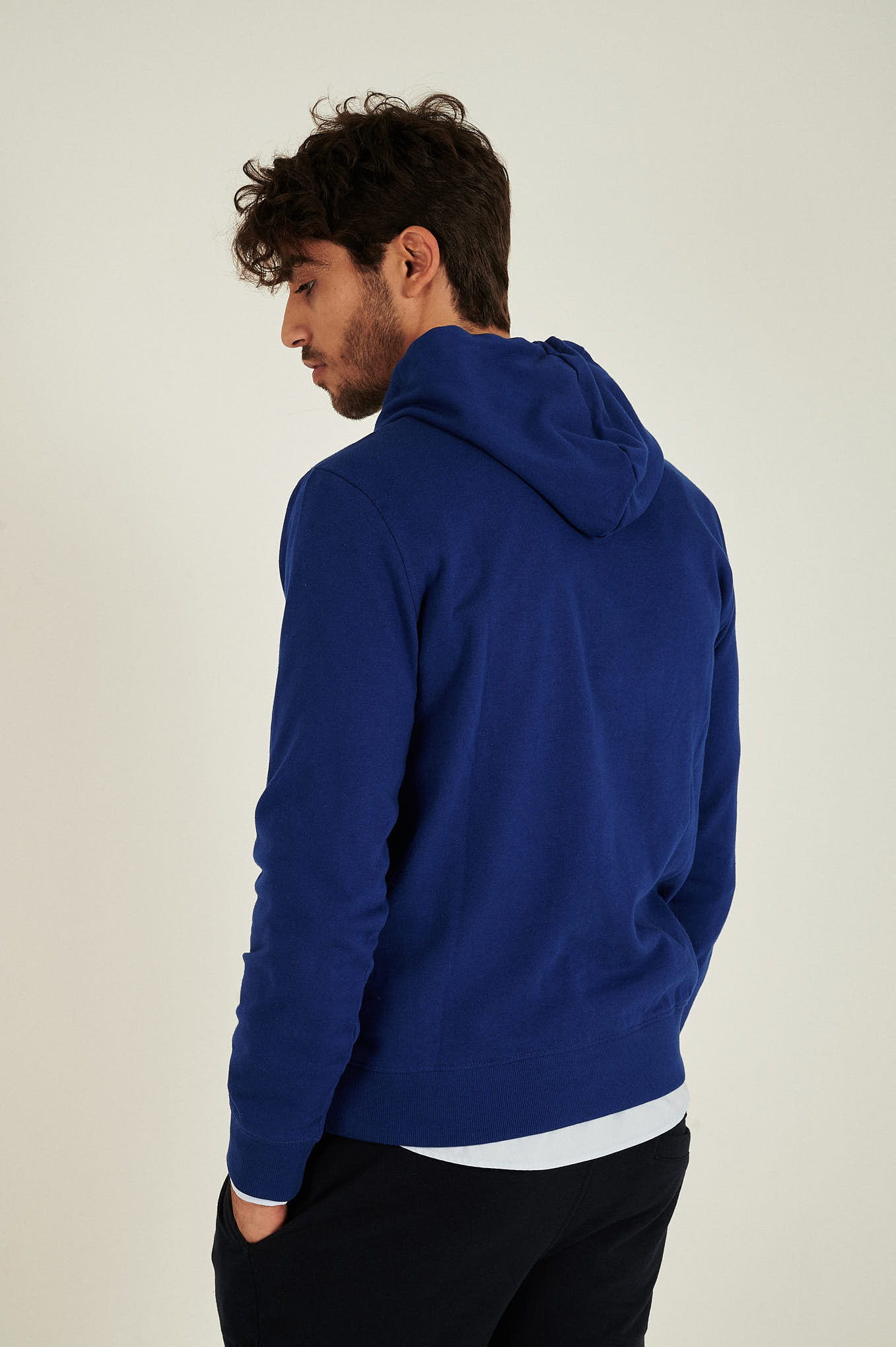 Sweatshirt Azul Casual Homem