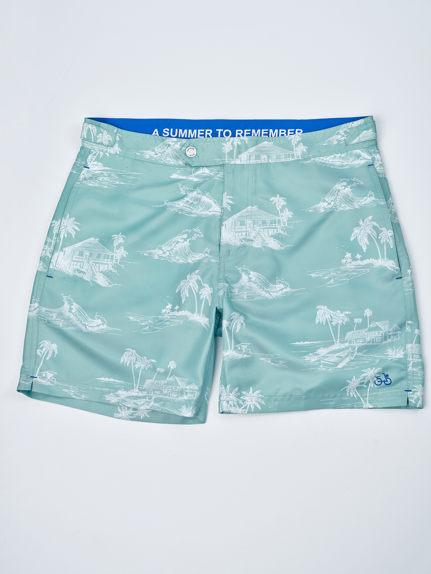 Beachwear Shorts Mint Casual Man