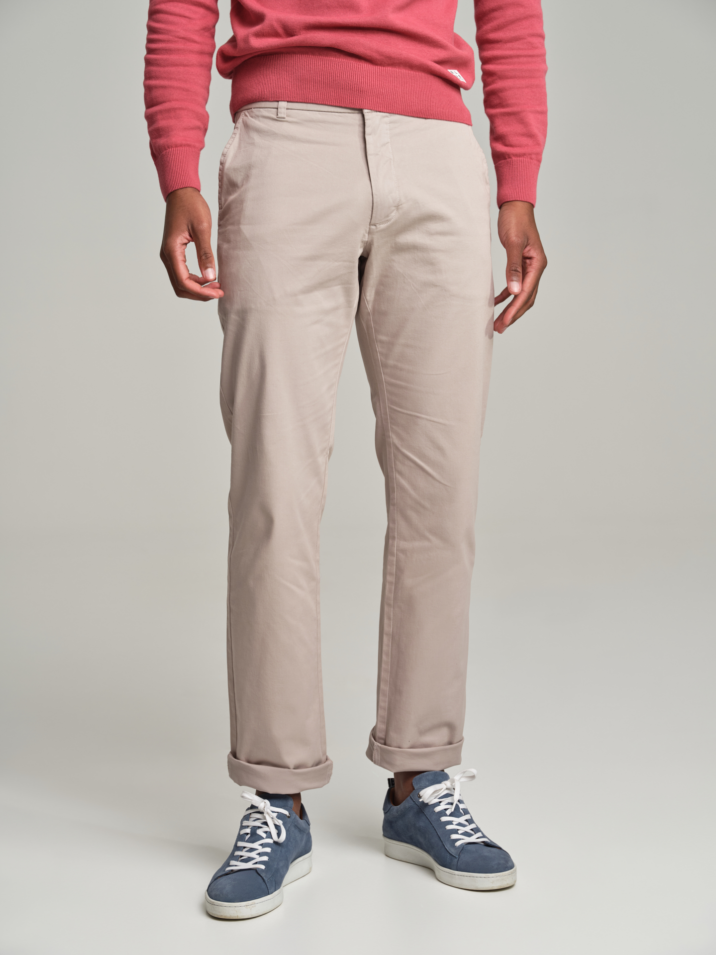 Chino Trousers Light Grey Sport Man