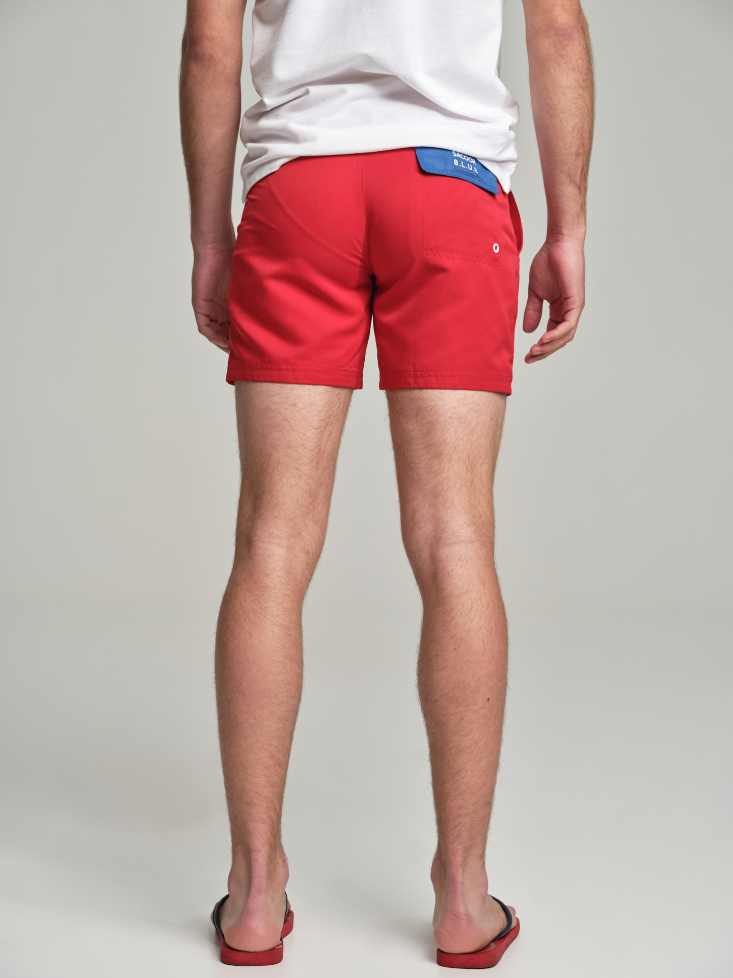 Beachwear Shorts Red Casual Man