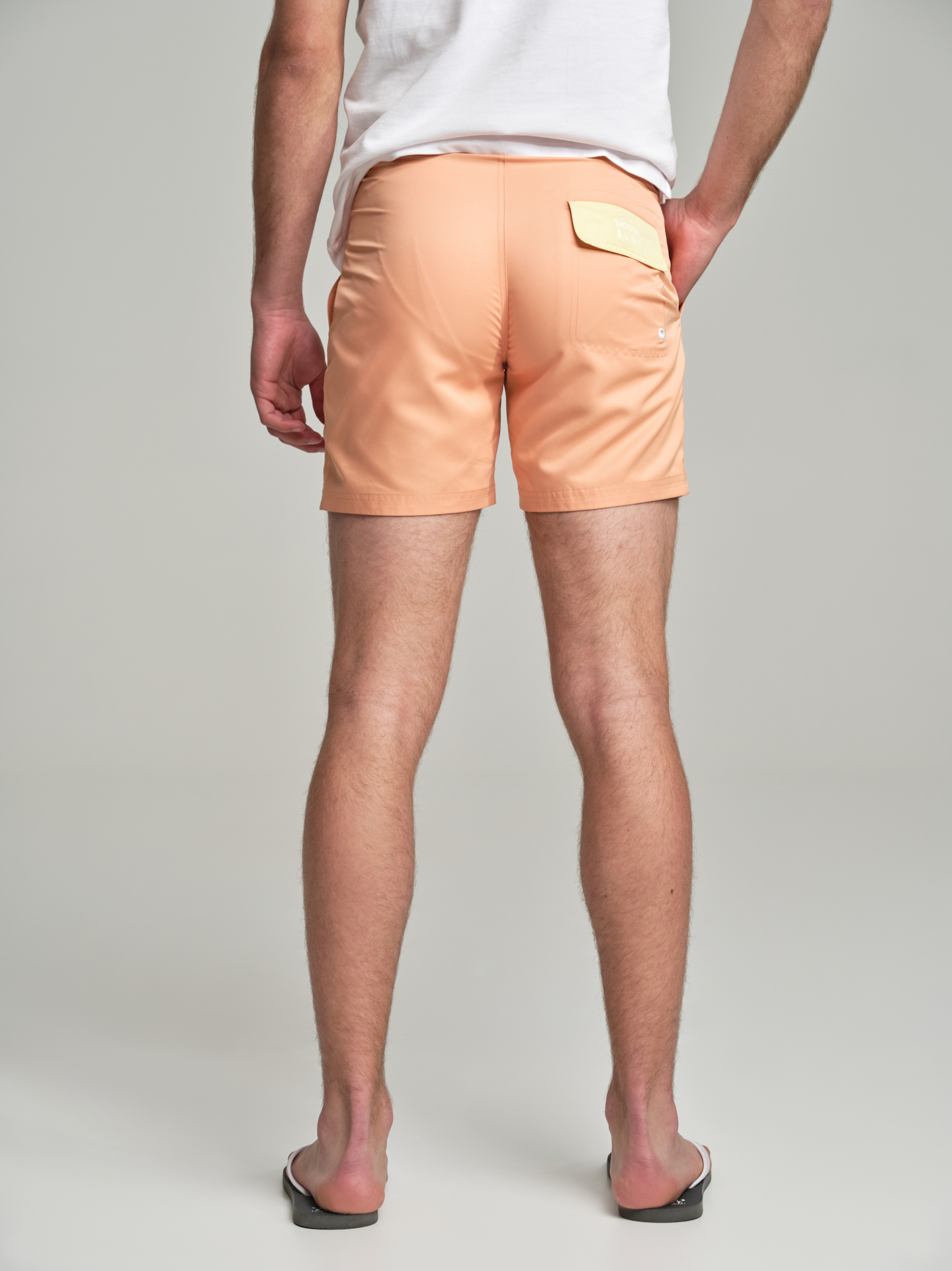 Beachwear Shorts Light Orange Casual Man