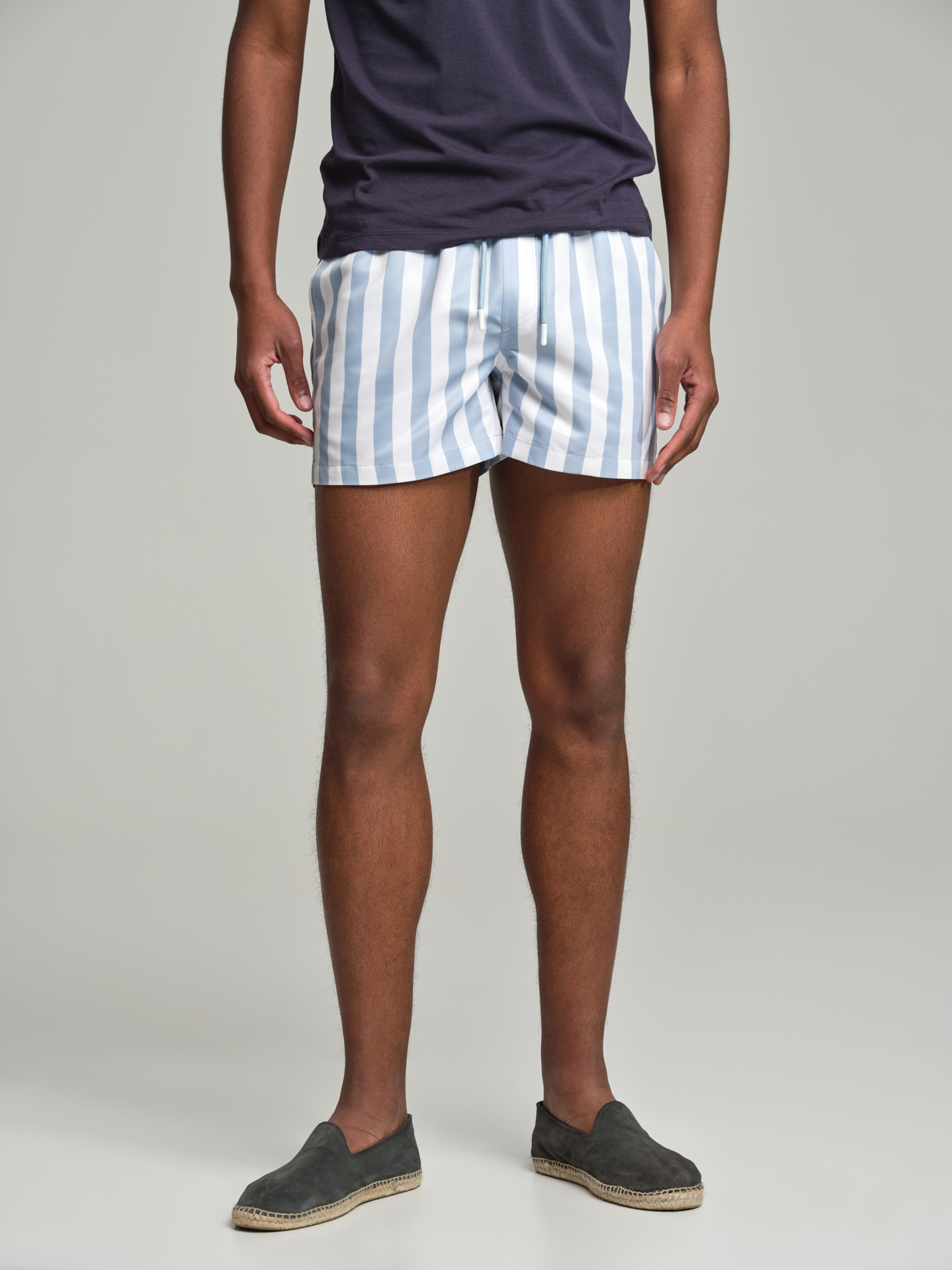 Beachwear Shorts Light Blue Casual Man