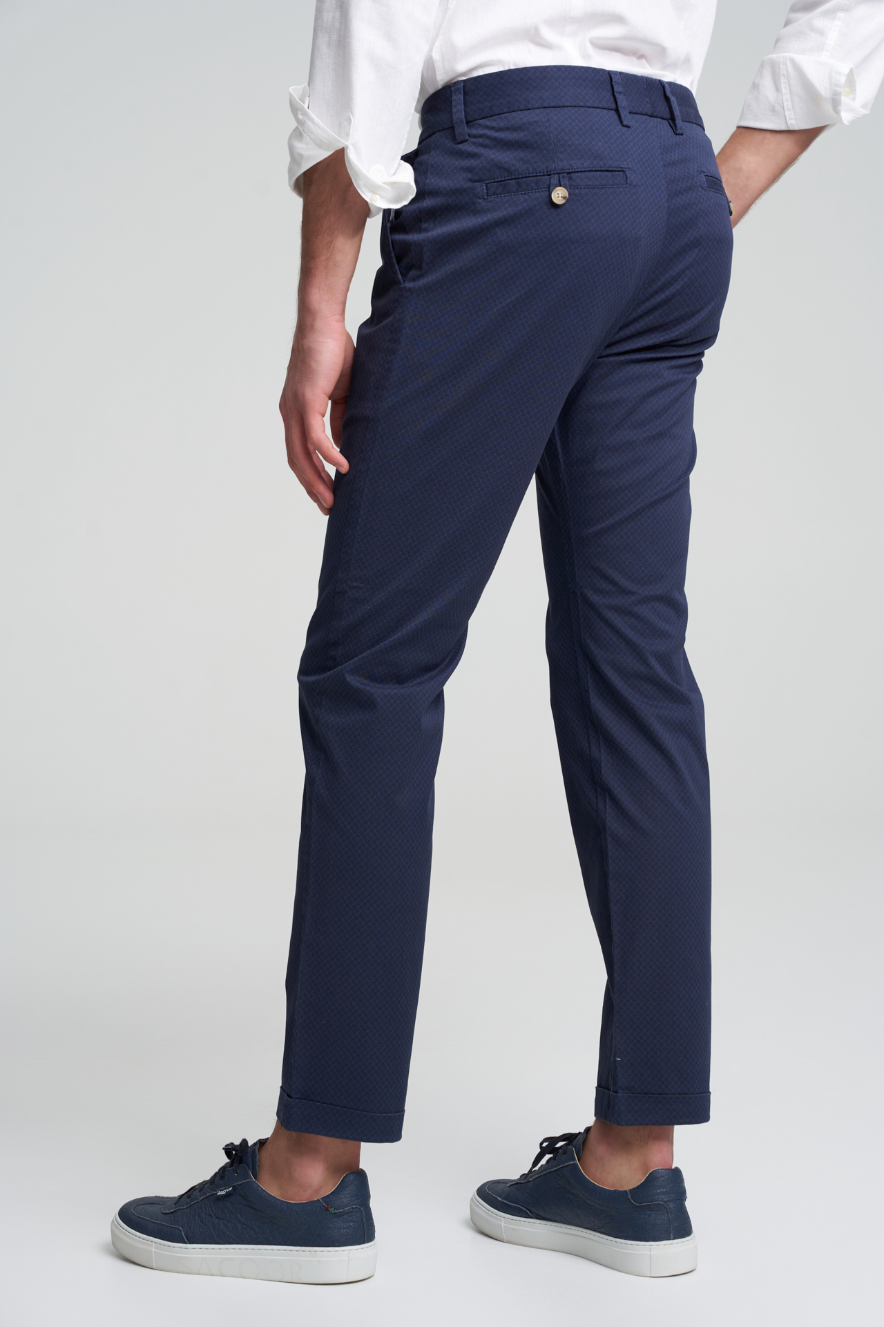 Chino Trousers Blue Sport Man