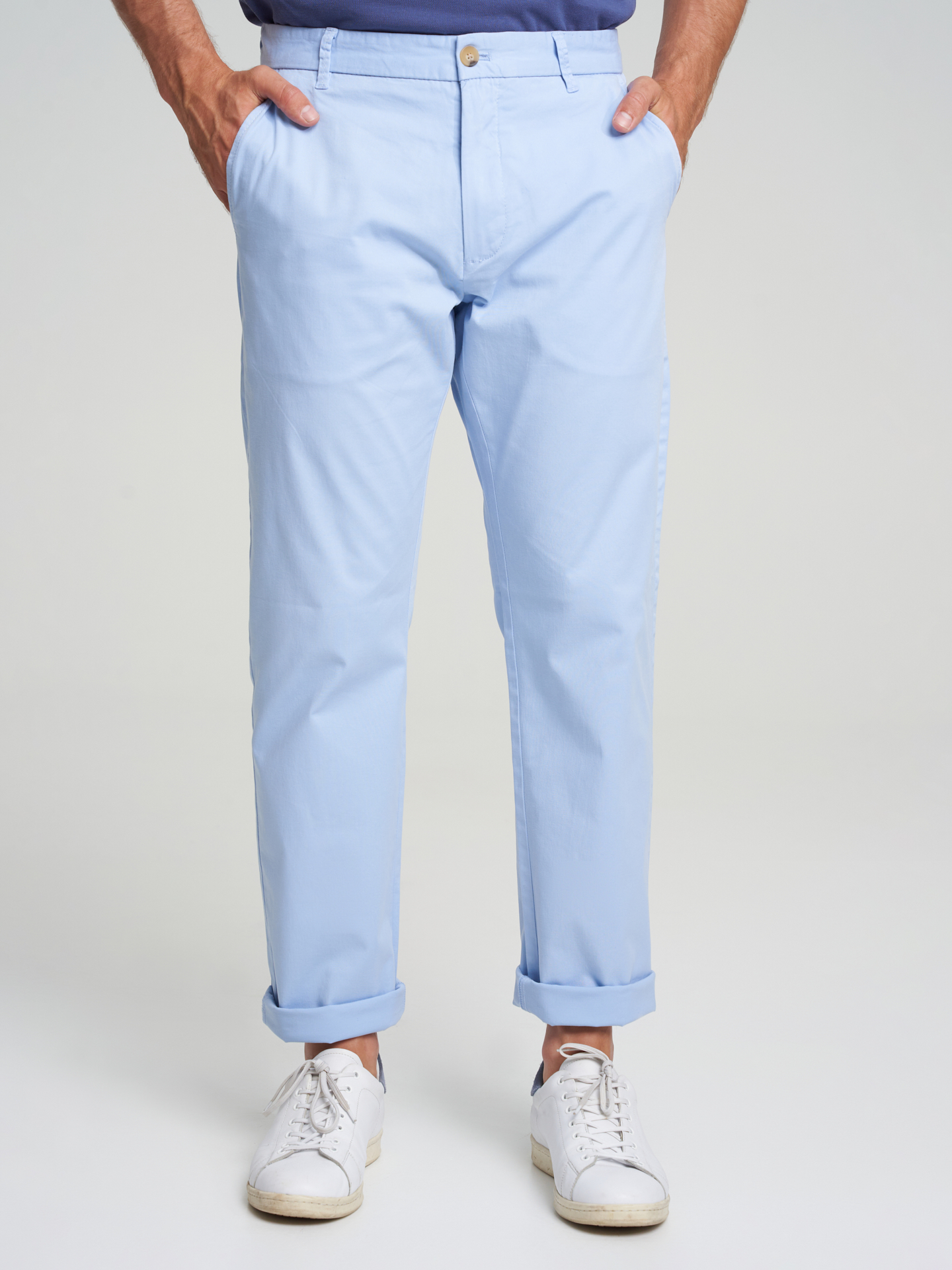 Chino Trousers Light Blue Sport Man