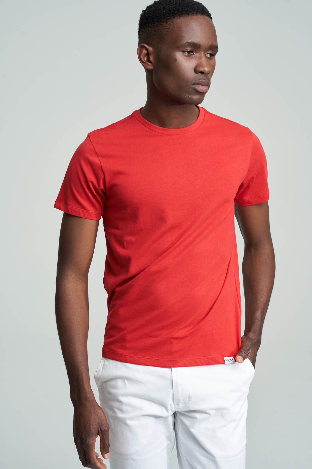 T-Shirt Red Casual Man