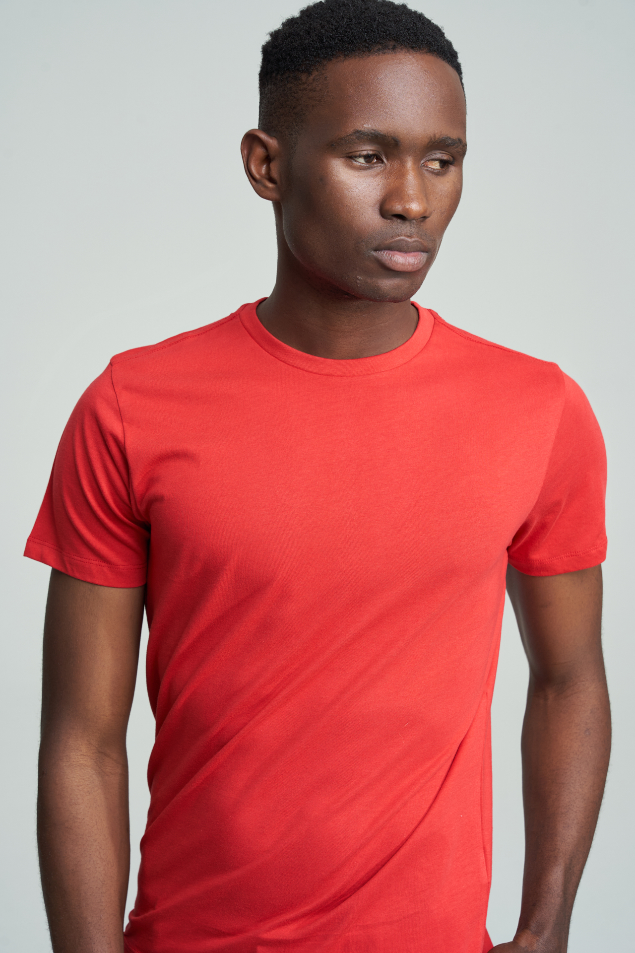 T-Shirt Vermelho Casual Homem