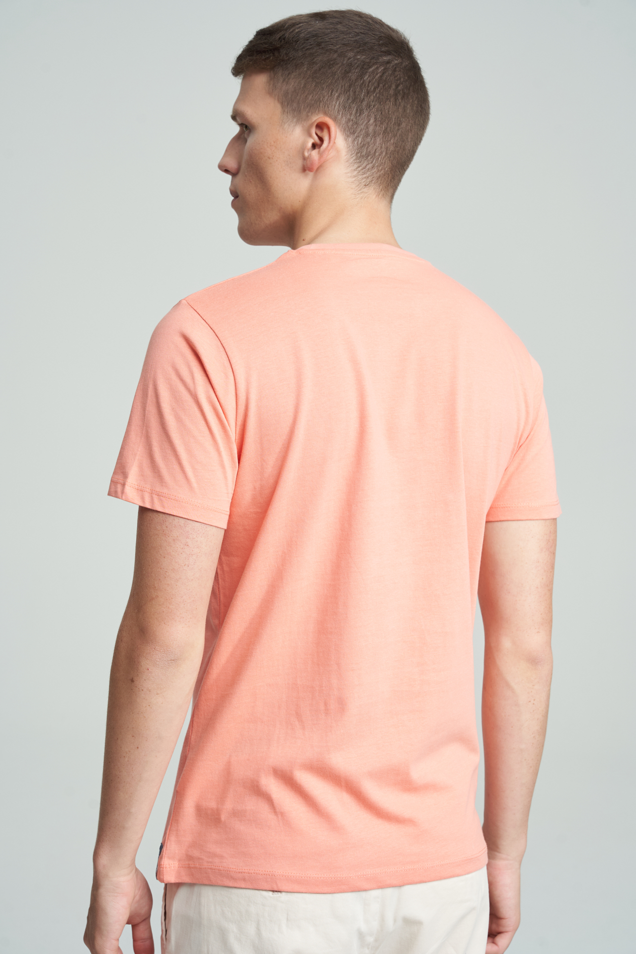 T-Shirt Orange Casual Man