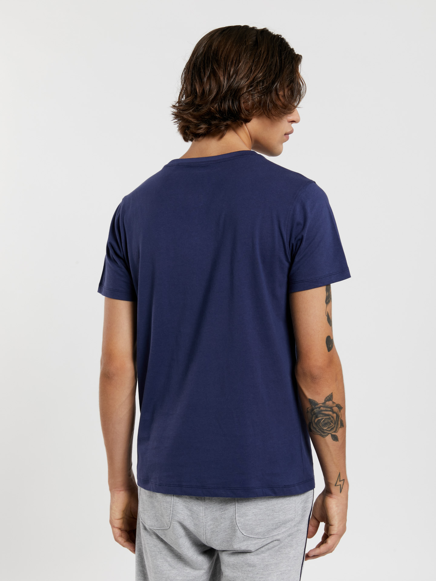 T-Shirt Dark Blue Casual Man