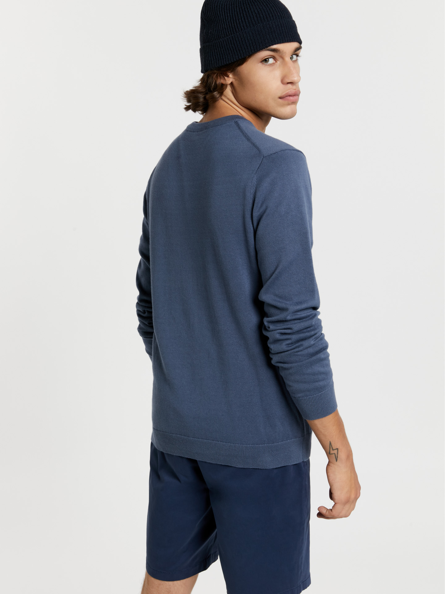 Sweater Medium Blue Casual Man