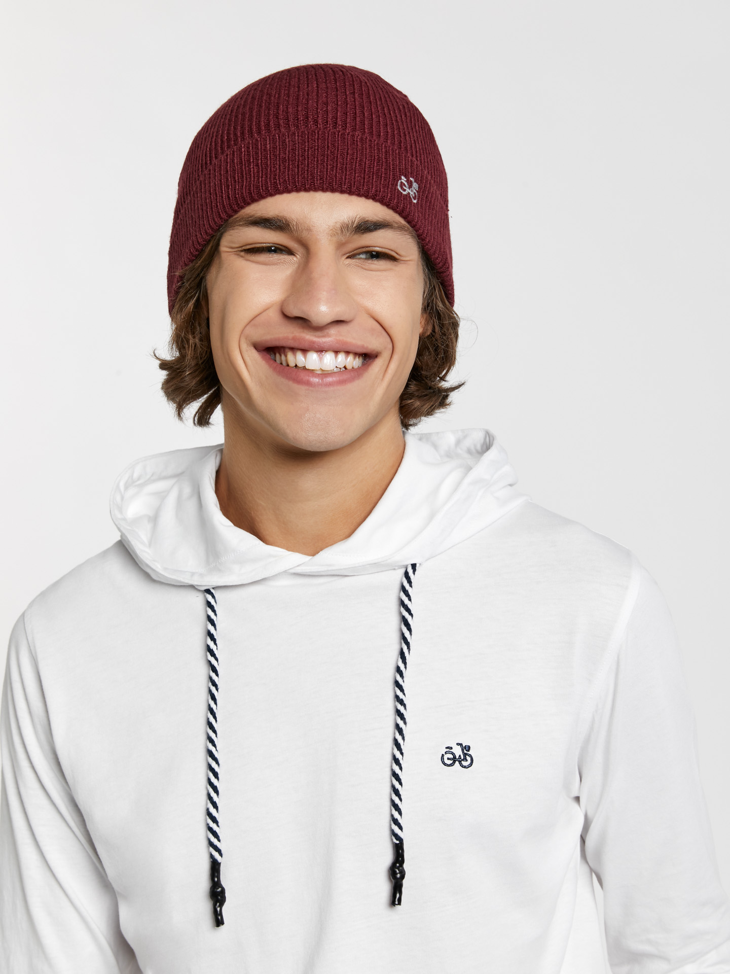 Knitted Cap Bordeaux Casual Man