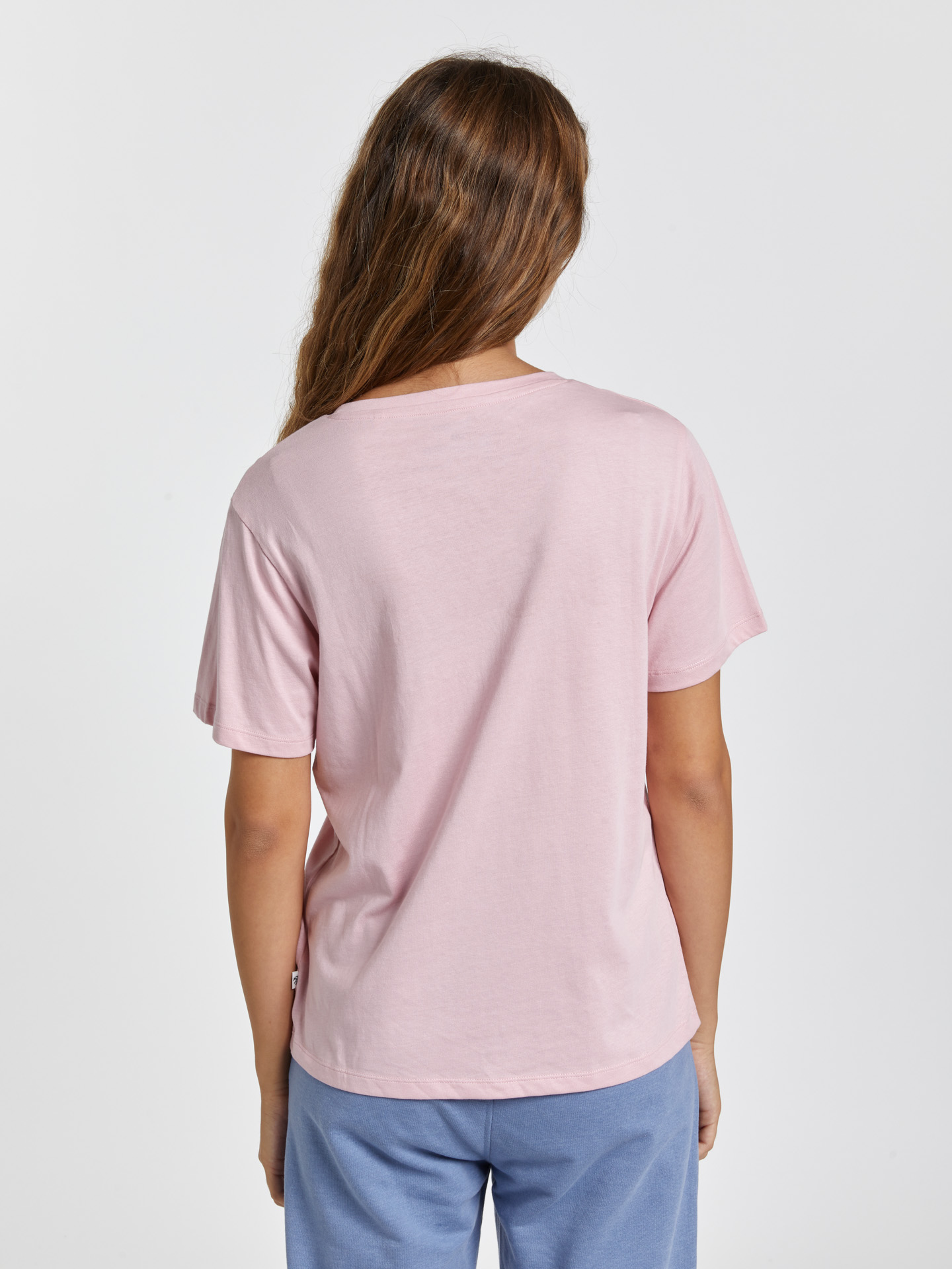 T-Shirt Light Pink Casual Woman