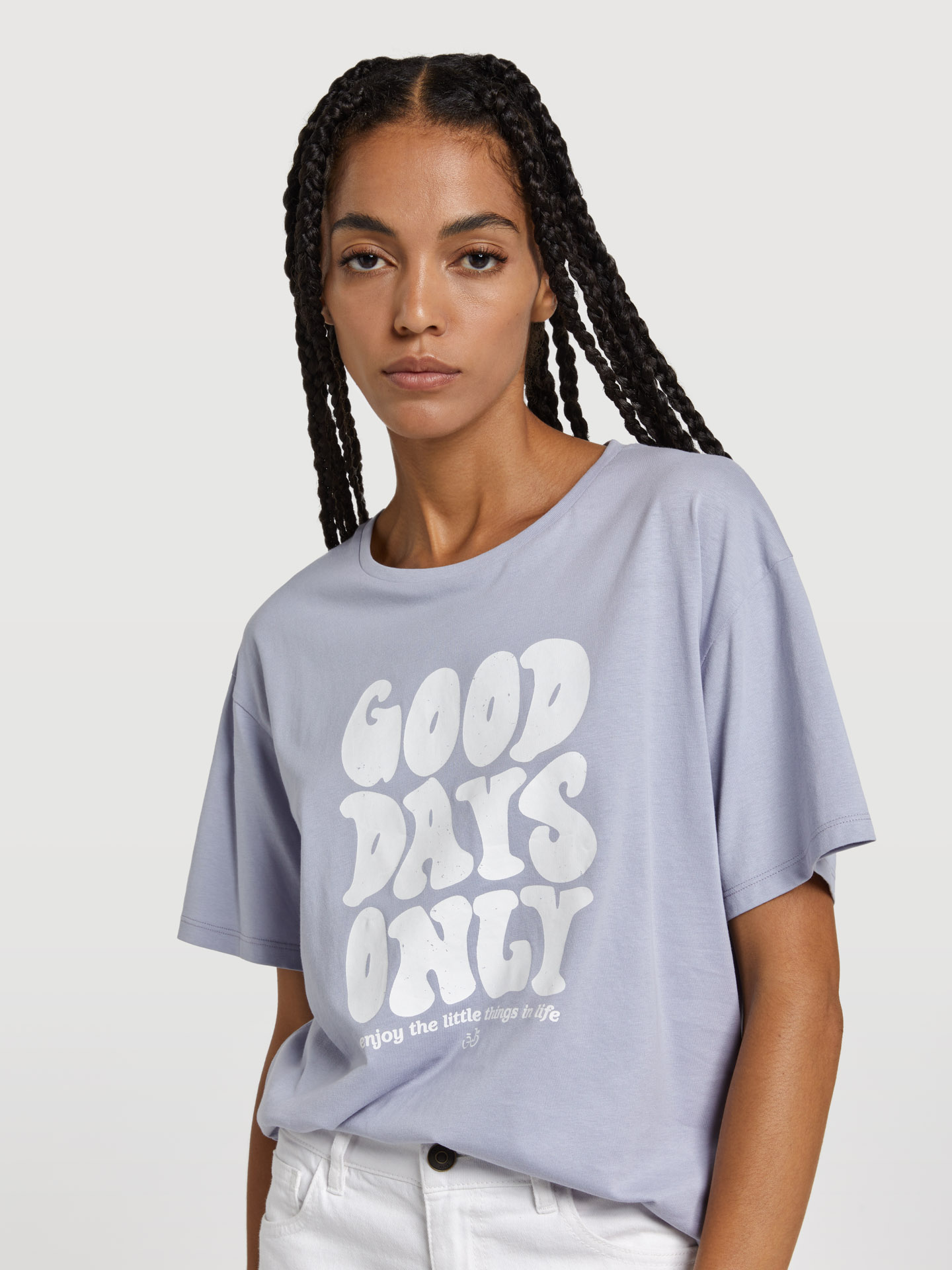 T-Shirt Lilac Casual Woman