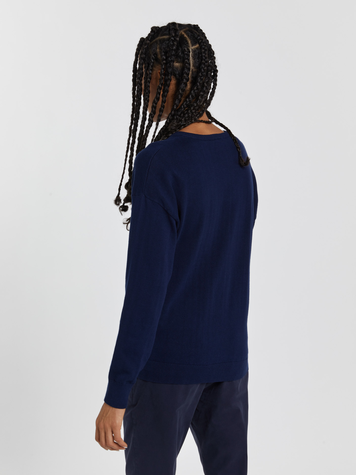 Sweater Dark Blue Casual Woman