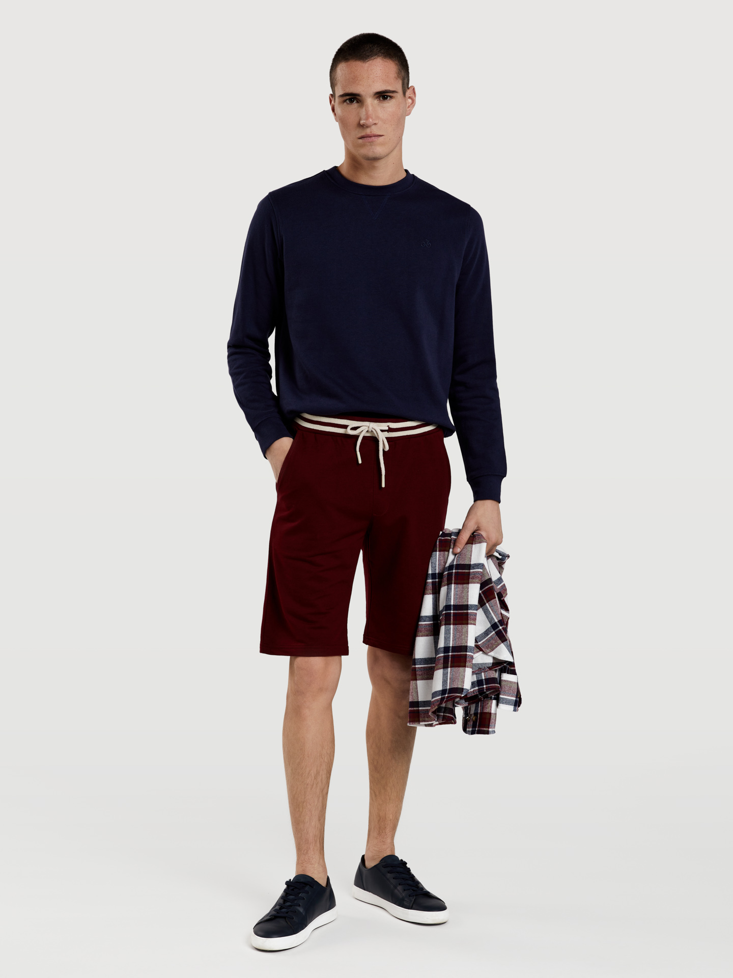 Sportswear Shorts Bordeaux Casual Man