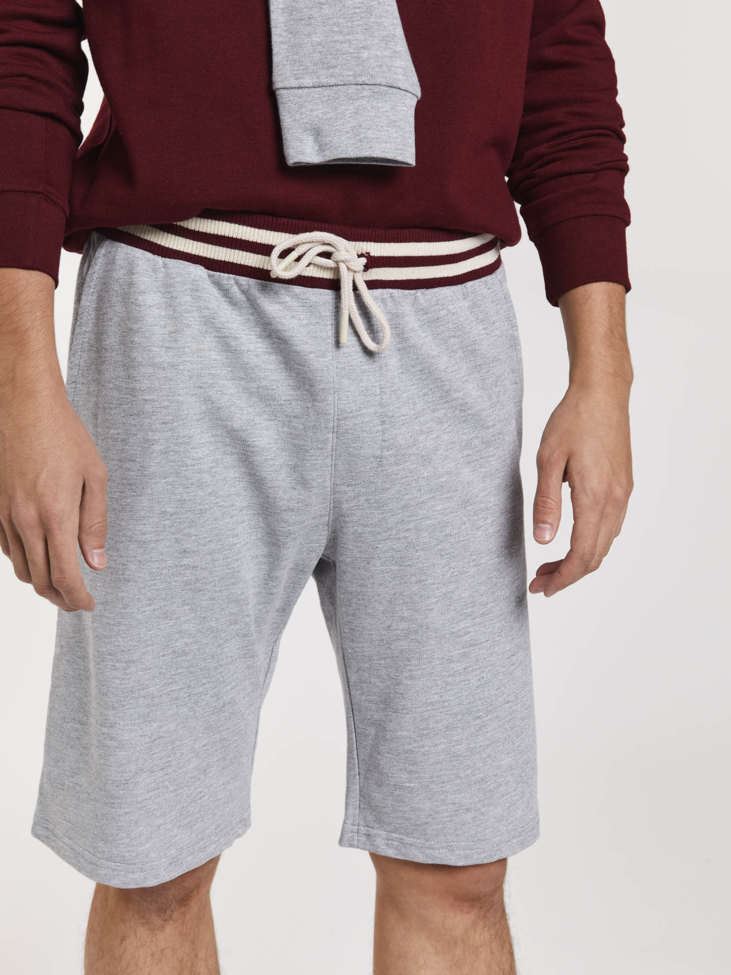Sportswear Shorts Mix Grey Casual Man