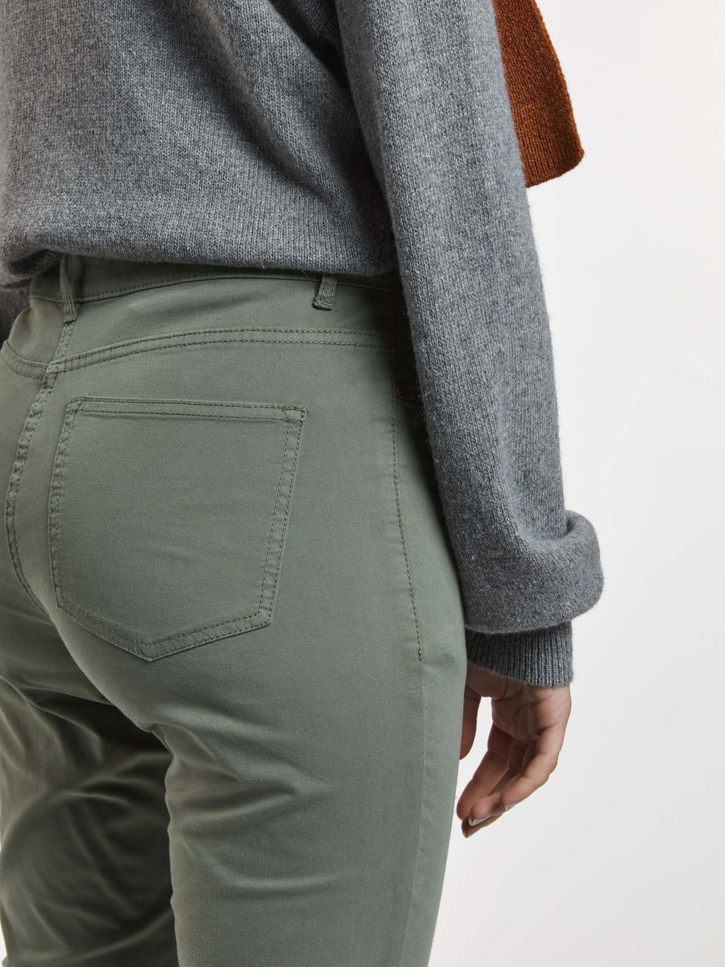 Five Pocket Trousers Khaki Casual Woman