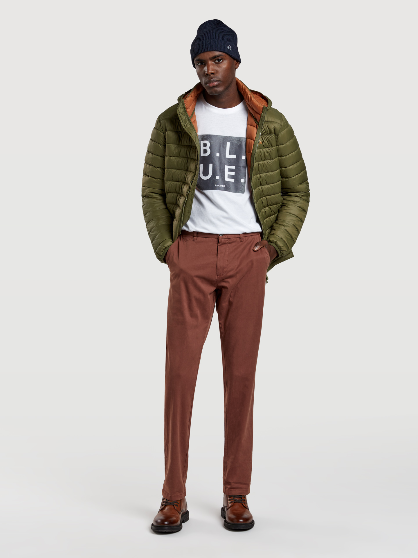 Chino Trousers Brown Sport Man