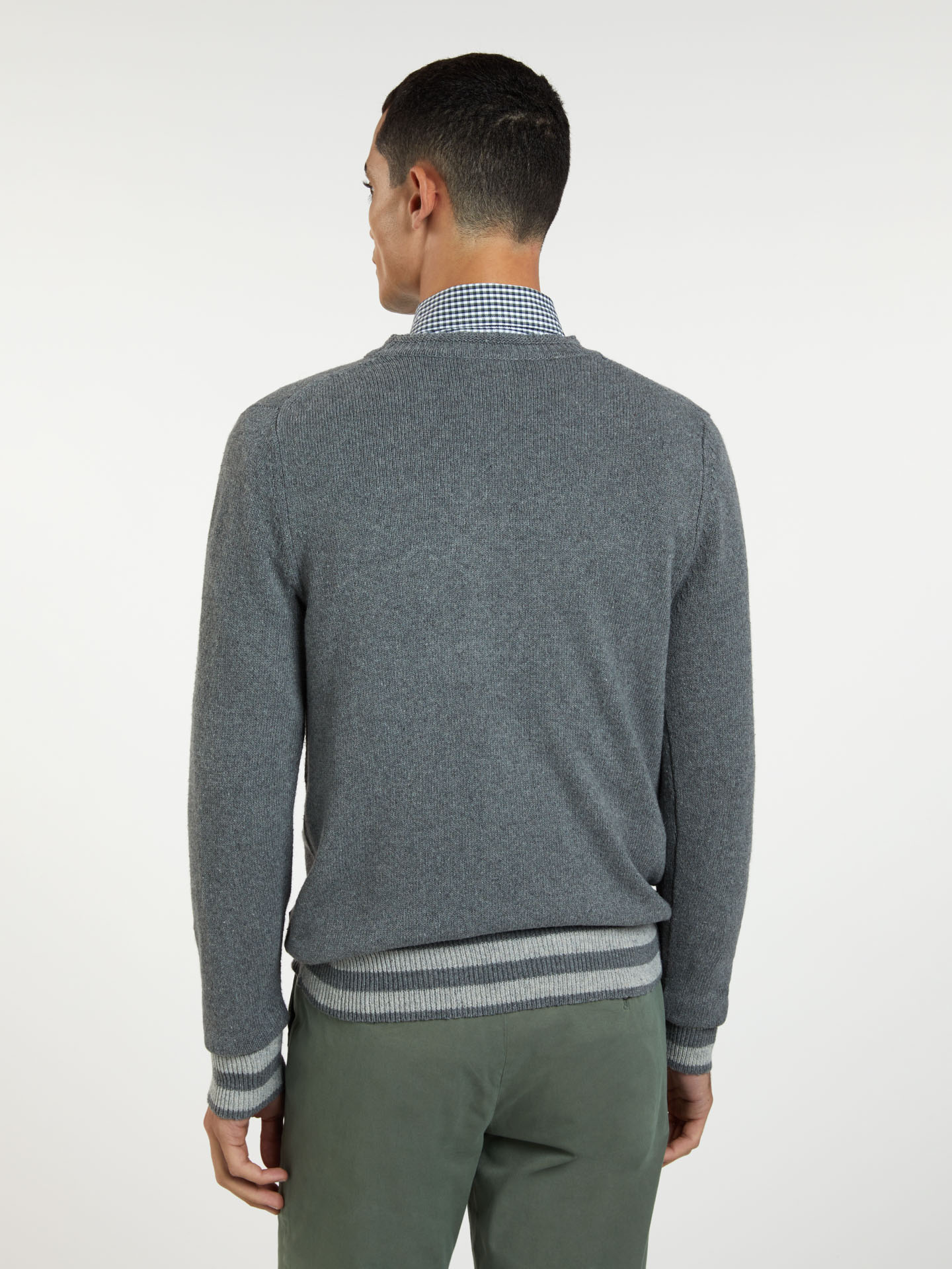Sweater Mix Grey Casual Man