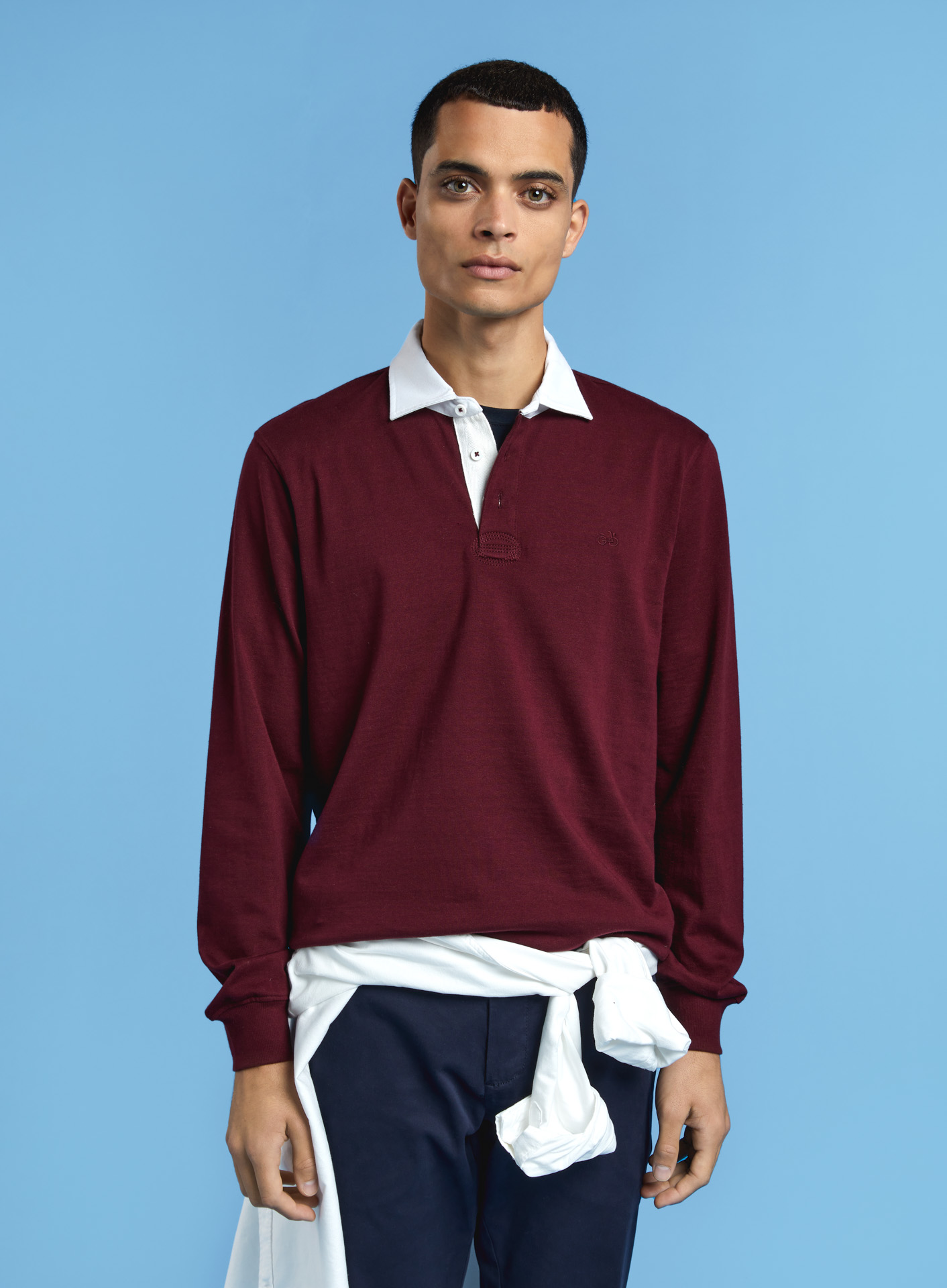 Polo Rugby Bordeaux Casual Man