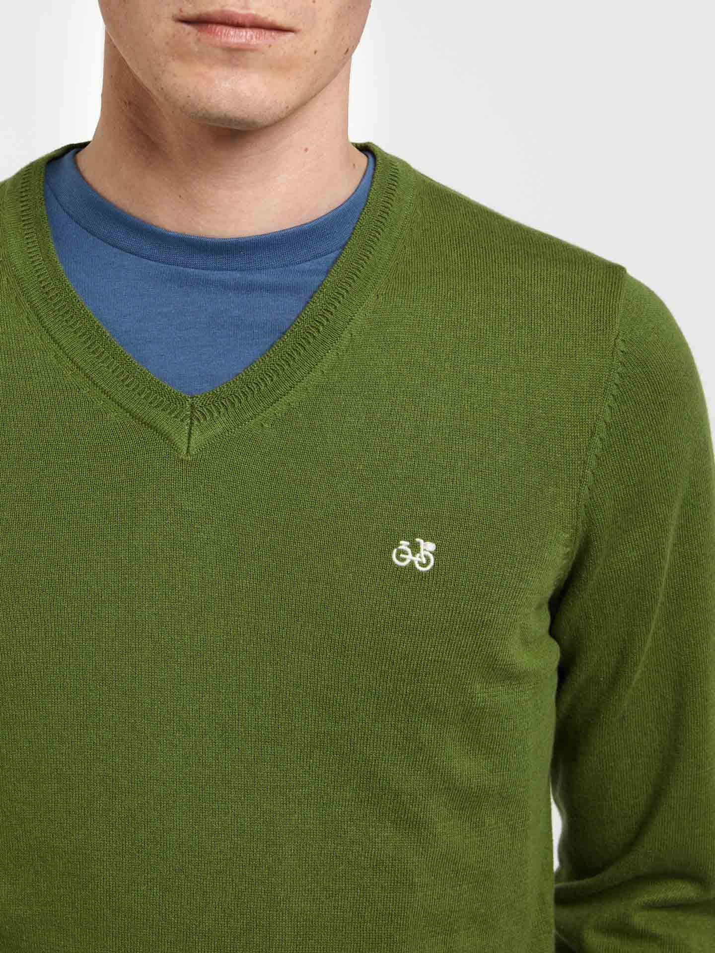 Sweater Green Casual Man