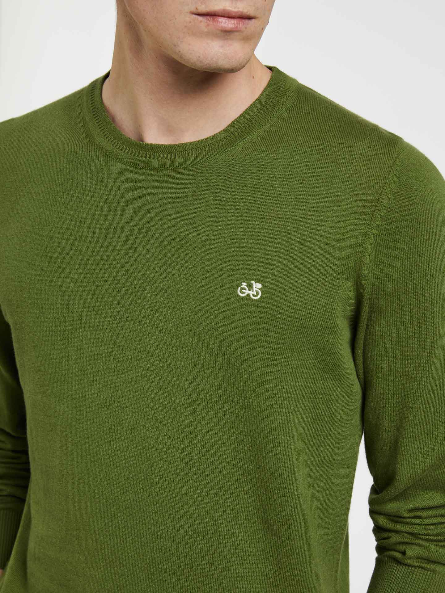 Sweater Green Casual Man