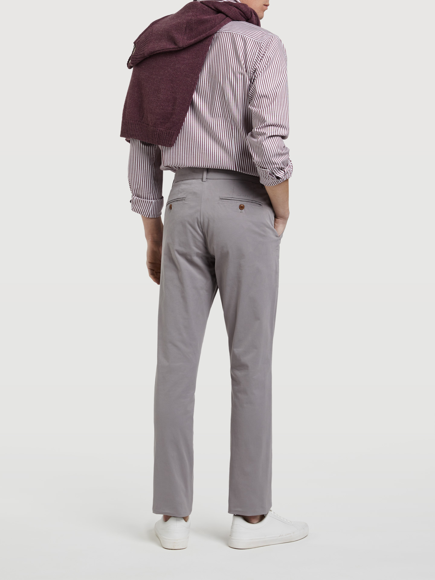 Chino Trousers Grey Sport Man