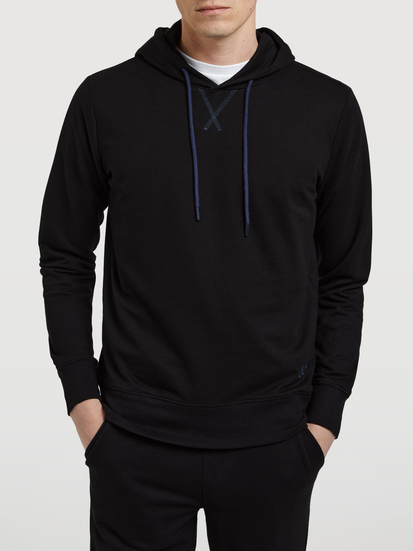 Sweatshirt Black Casual Man