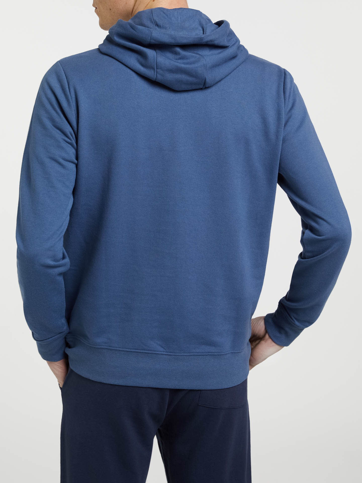 Sweatshirt Azul Médio Casual Homem