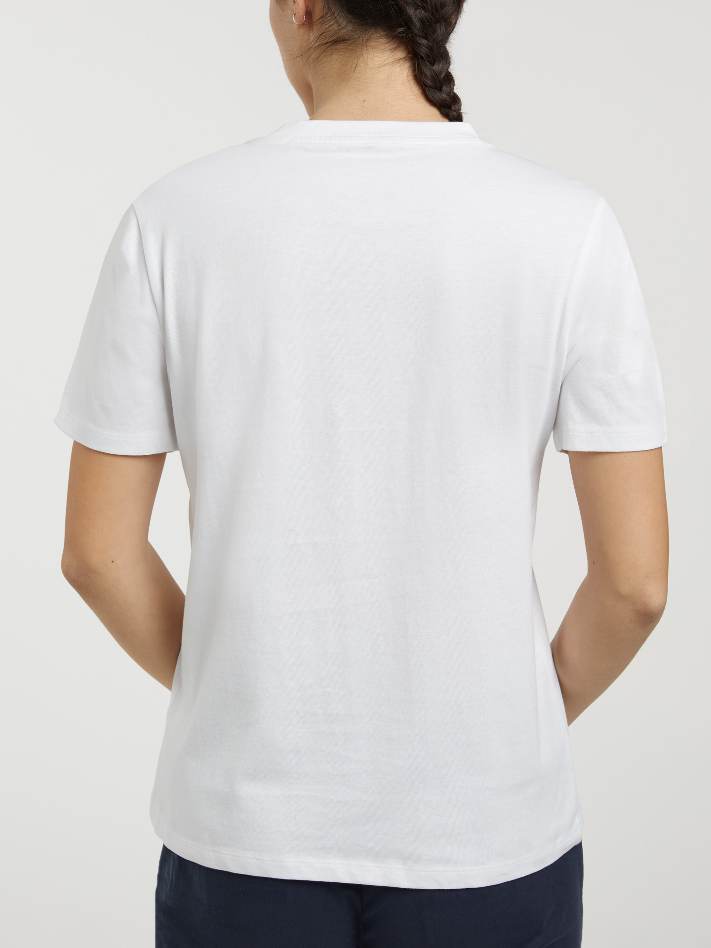 T-Shirt White Casual Woman