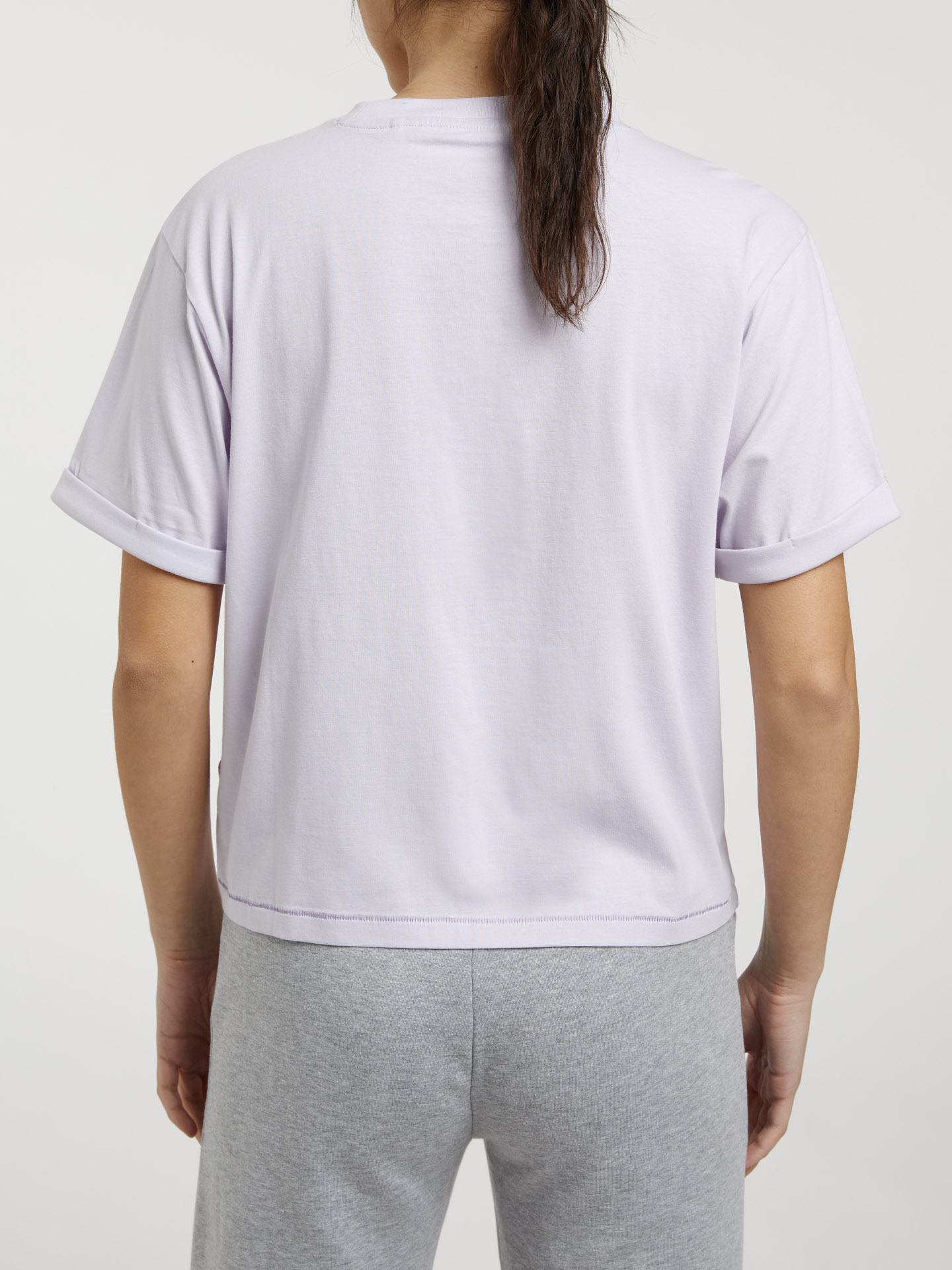 T-Shirt Lilac Casual Woman