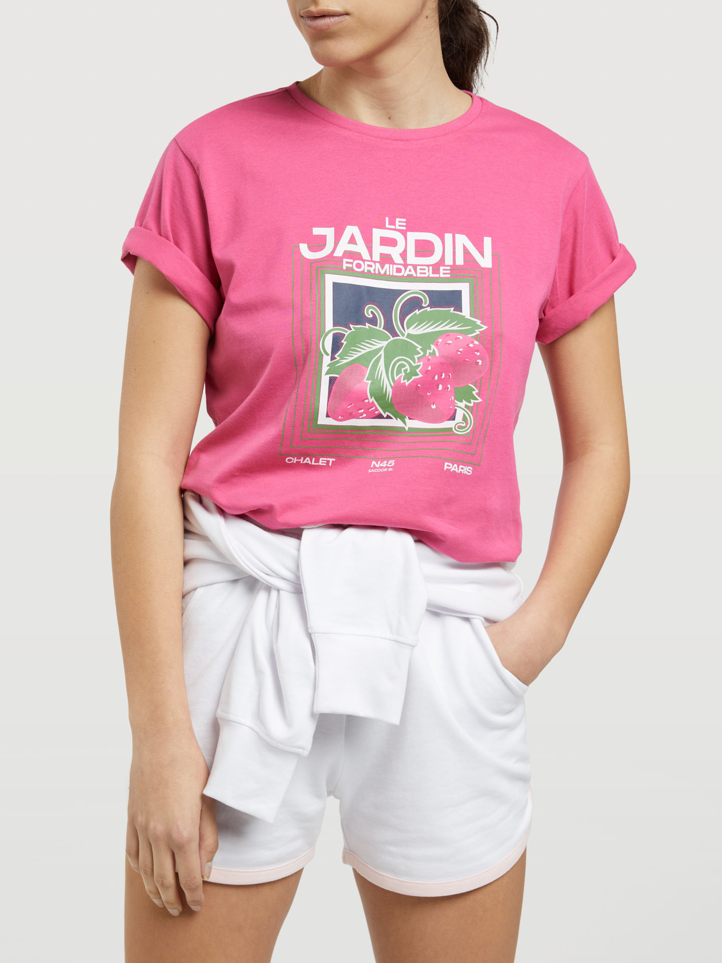 T-Shirt Fuchsia Casual Woman