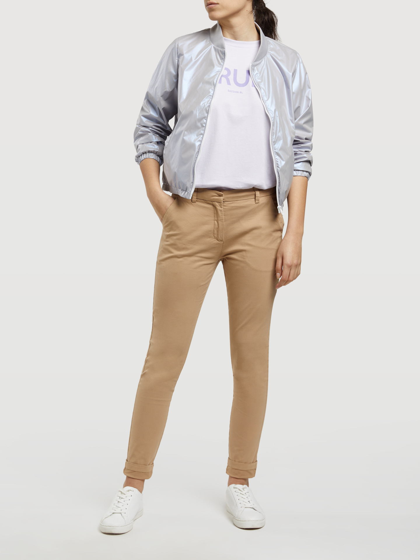 Chino Trousers Camel Casual Woman