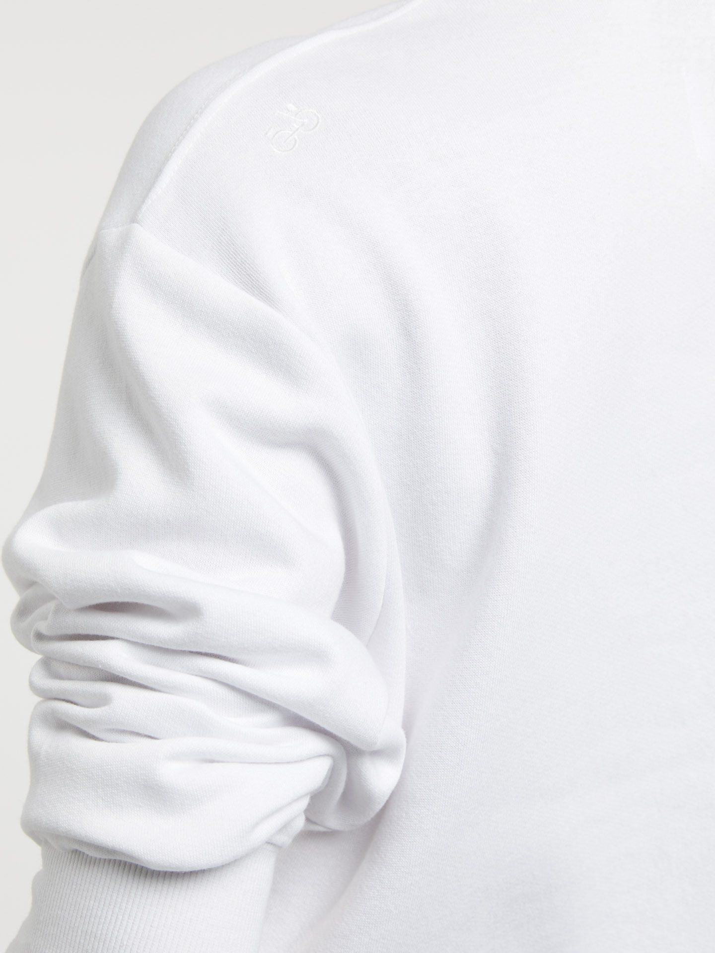 Sweatshirt Branco Casual Mulher