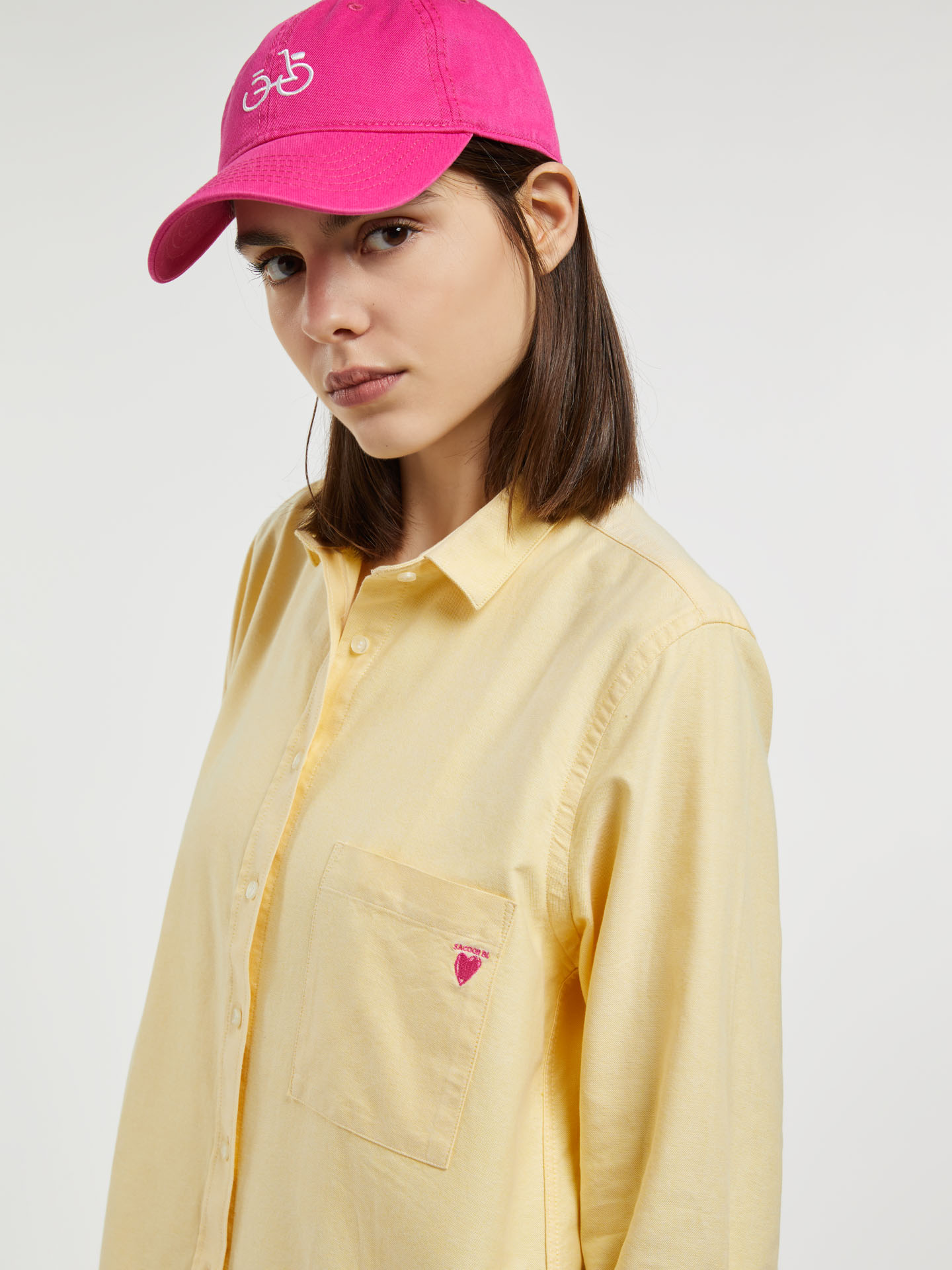 Shirt Sport Light Yellow Casual Woman