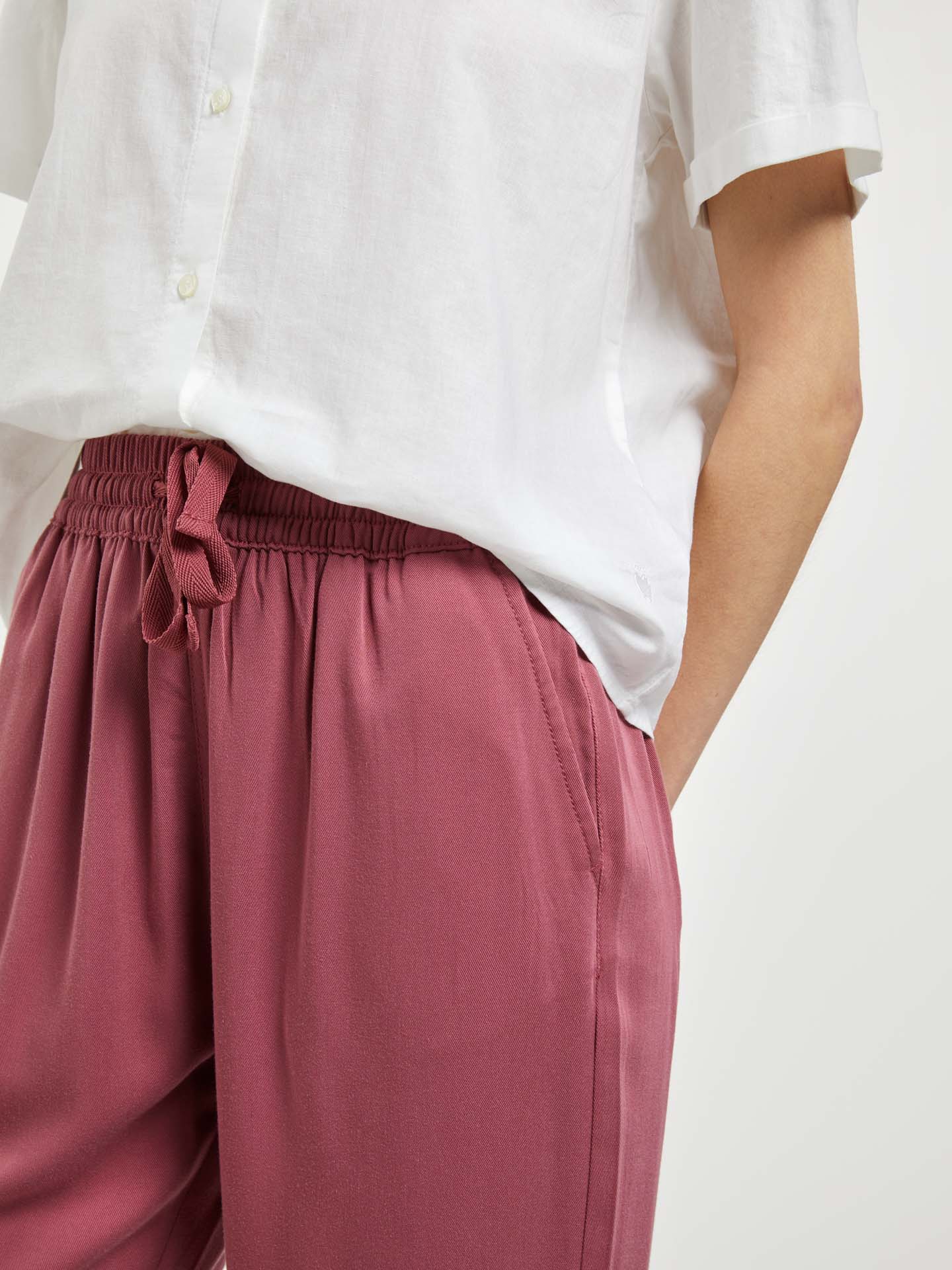 Trousers Dark Pink Casual Woman