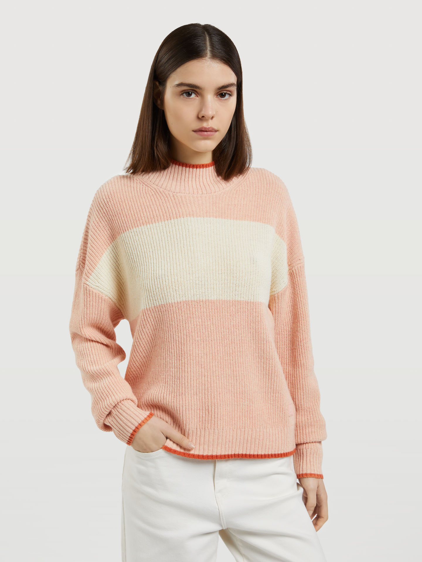 Sweater Dark Pink Casual Woman