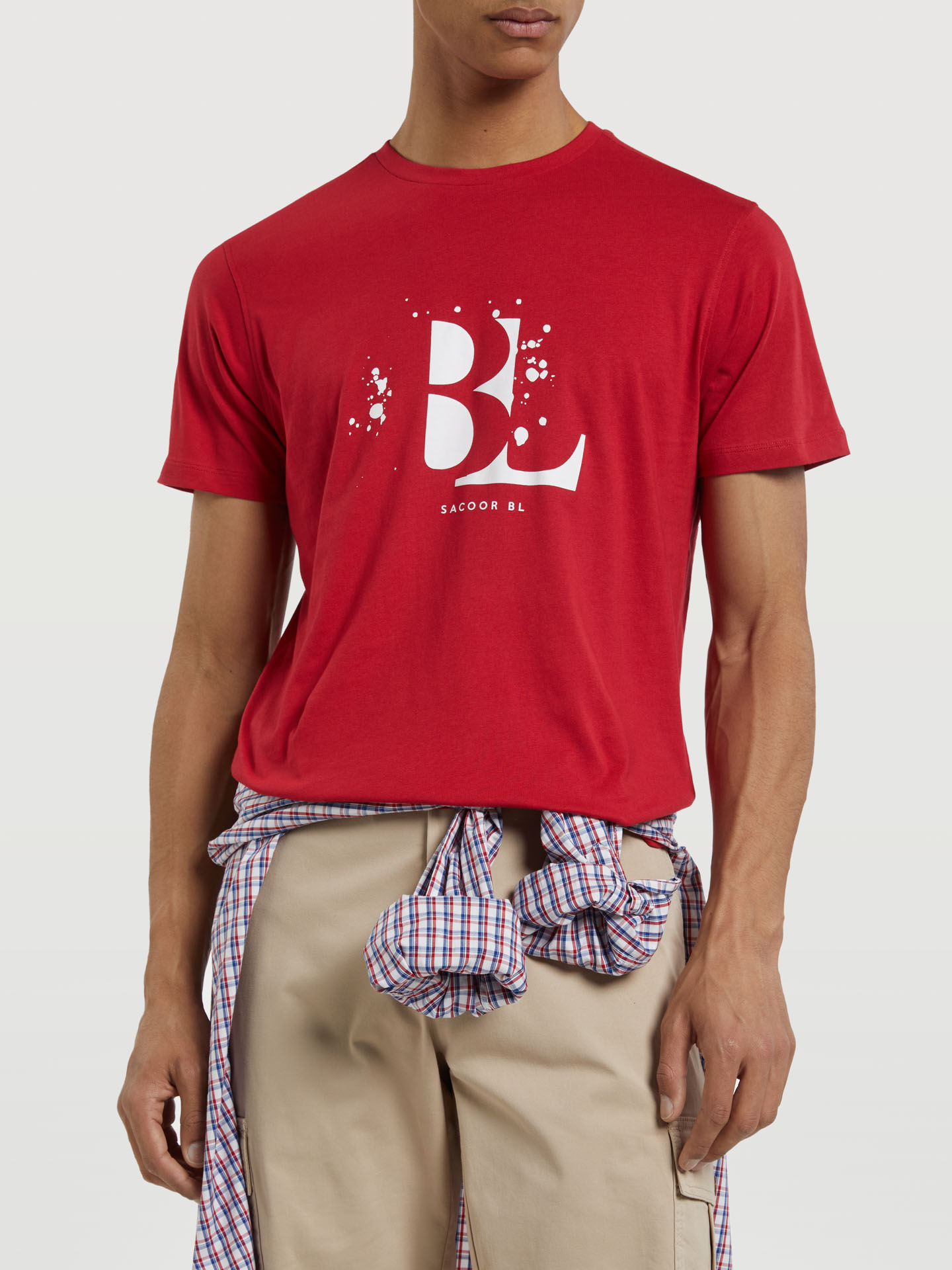 T-Shirt Red Casual Man