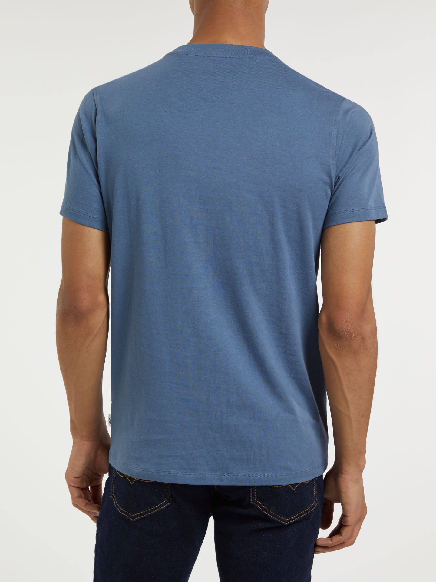 T-Shirt Medium Blue Casual Man