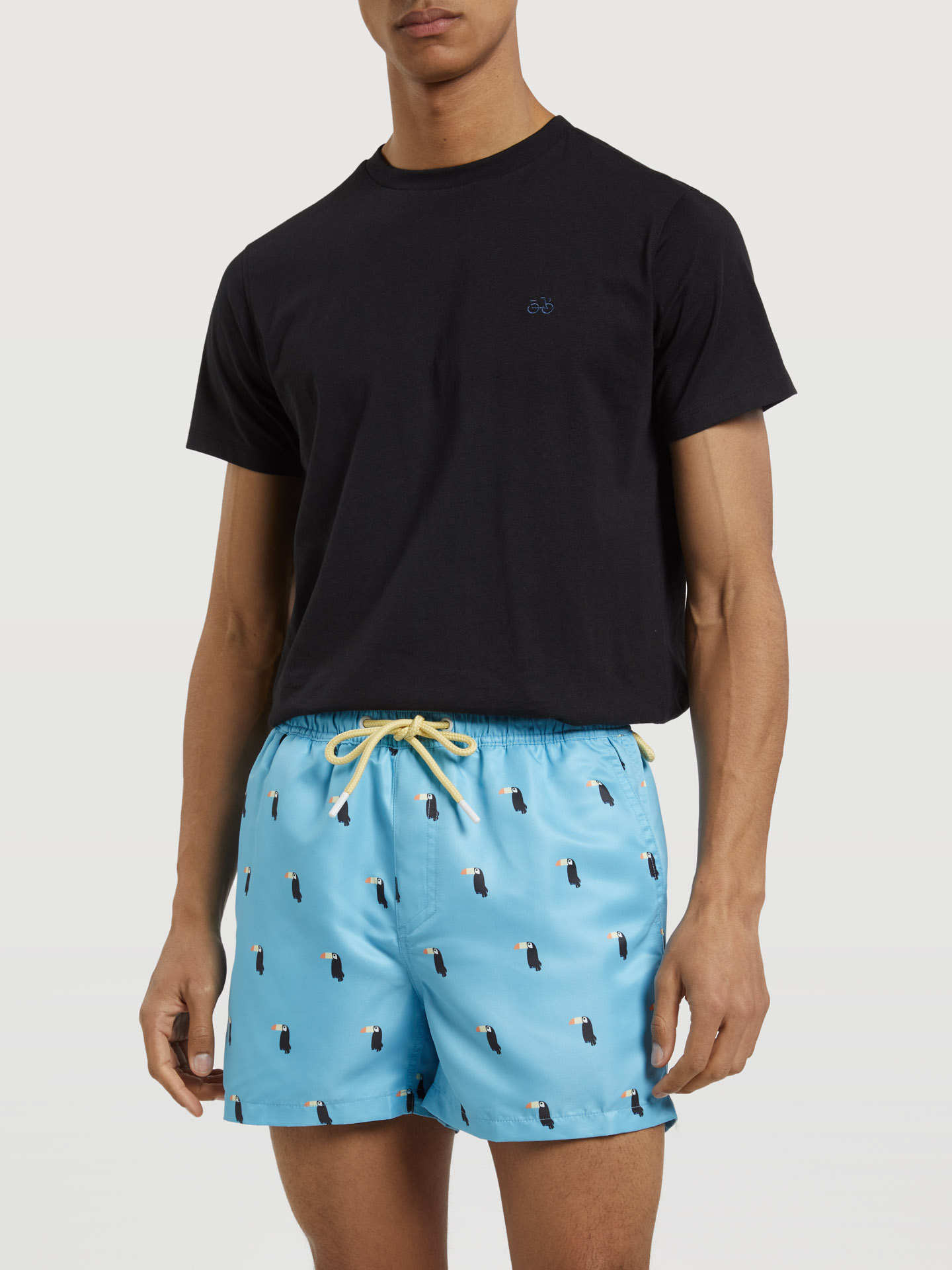 Beachwear Shorts Blue Casual Man