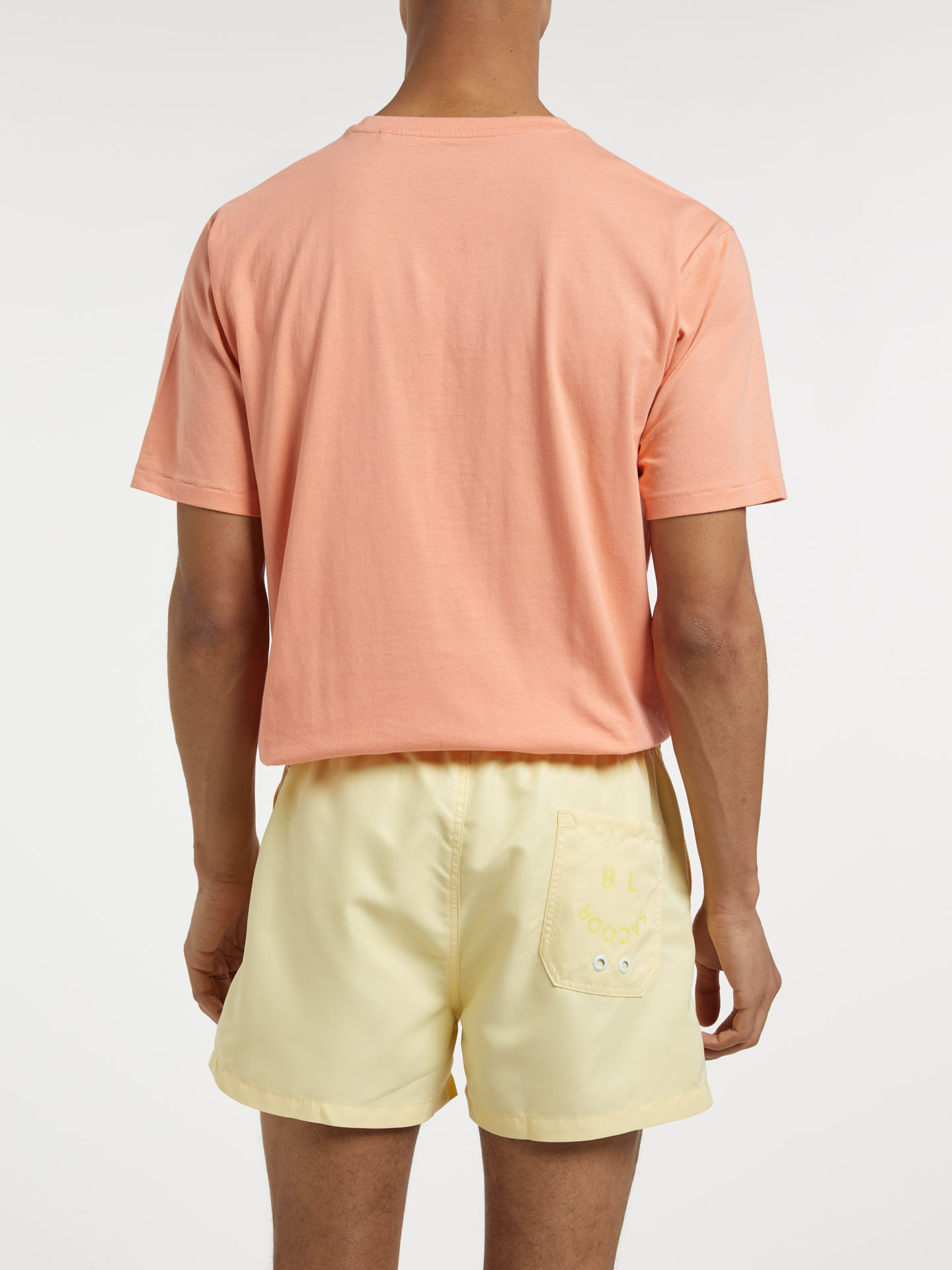 Beachwear Shorts Light Yellow Casual Man