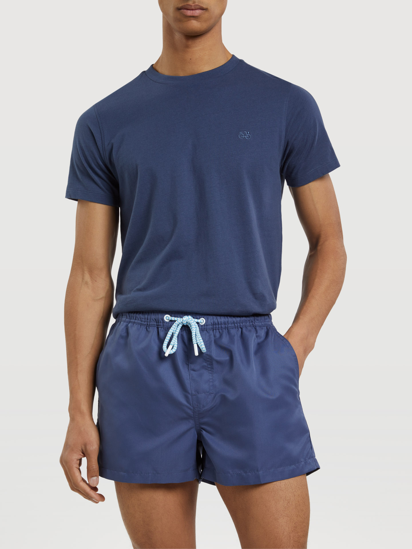 Beachwear Shorts Dark Blue Casual Man