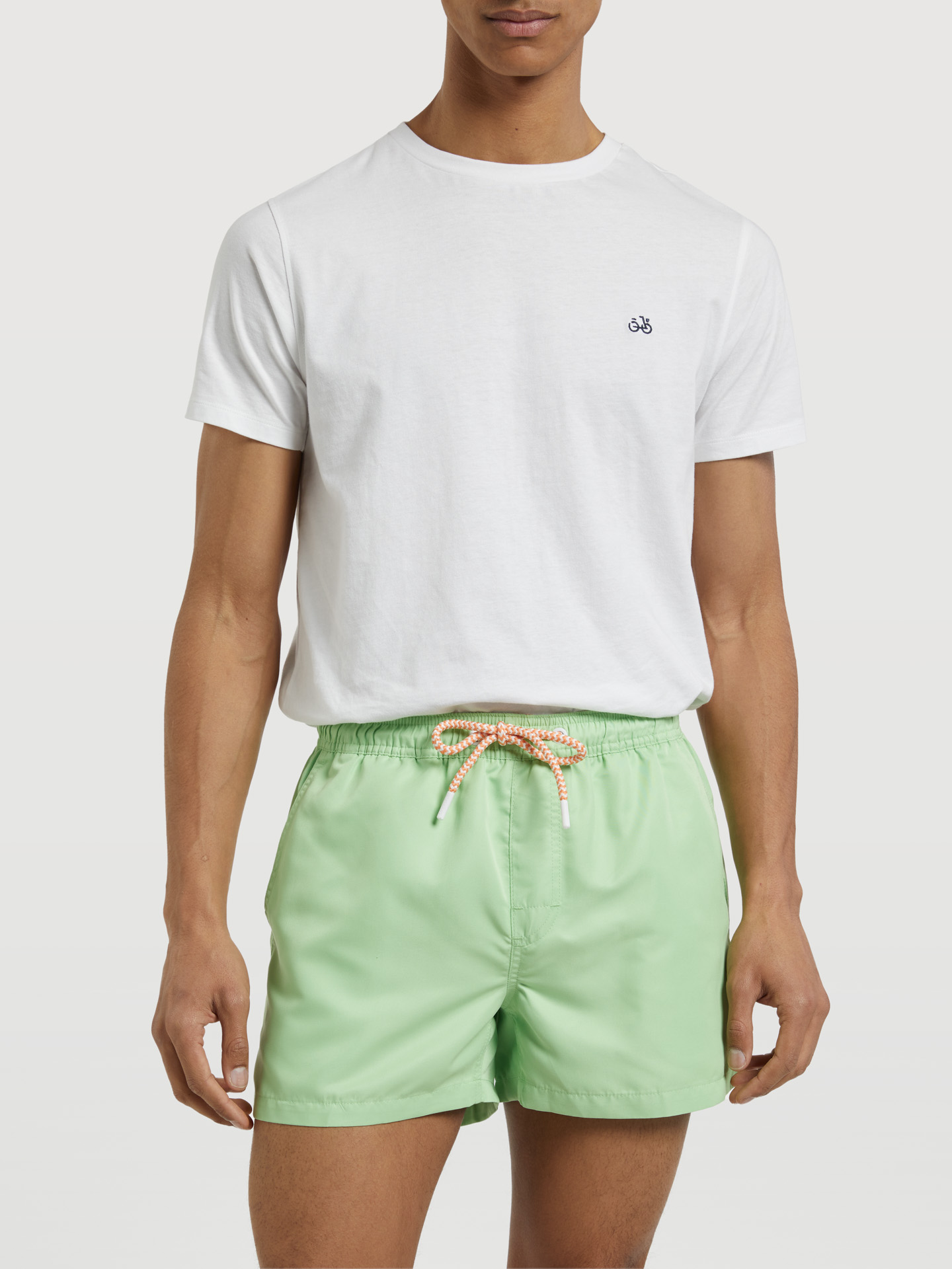 Beachwear Shorts Green Neon Casual Man