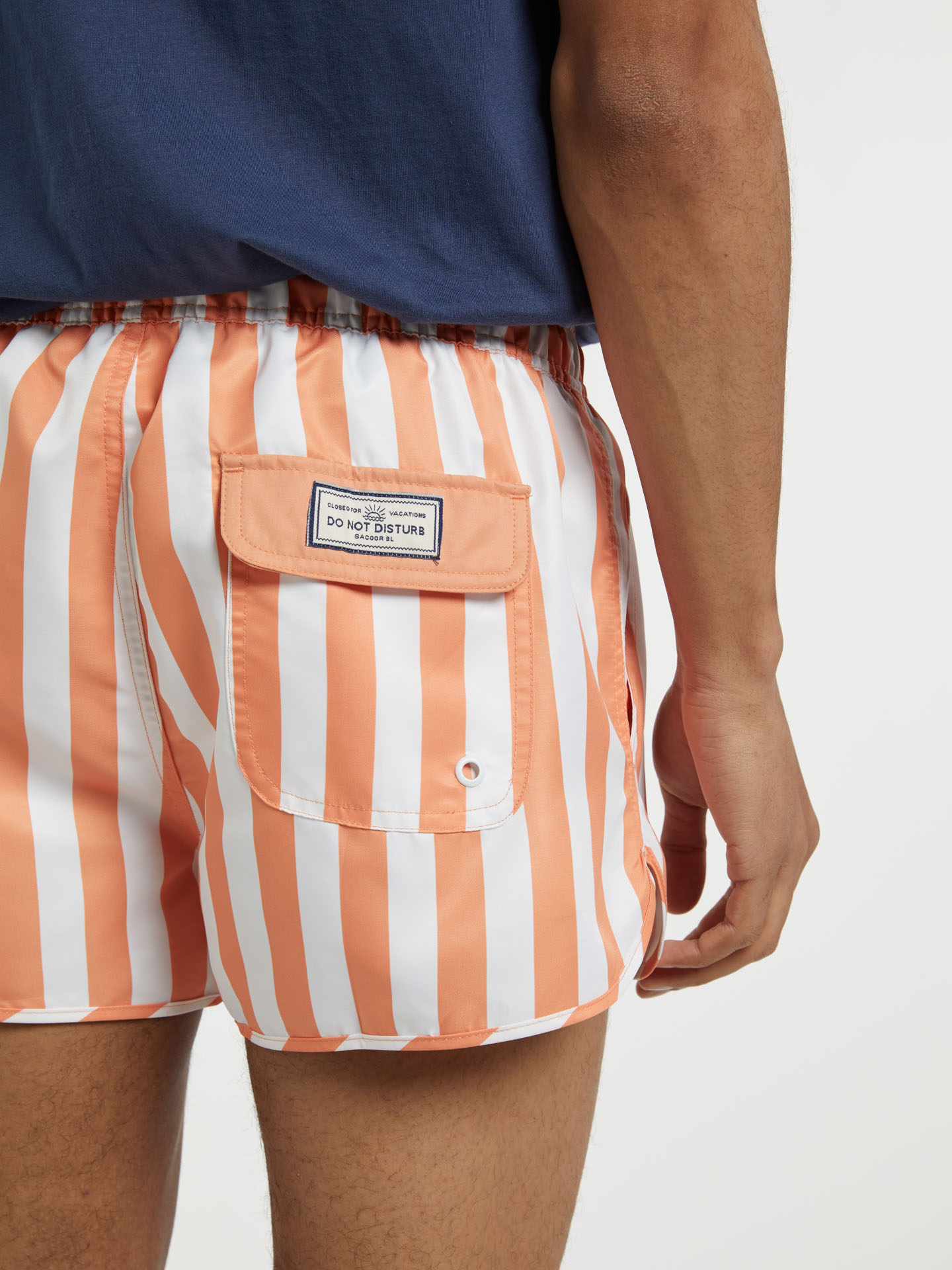 Beachwear Shorts Orange Neon Casual Man