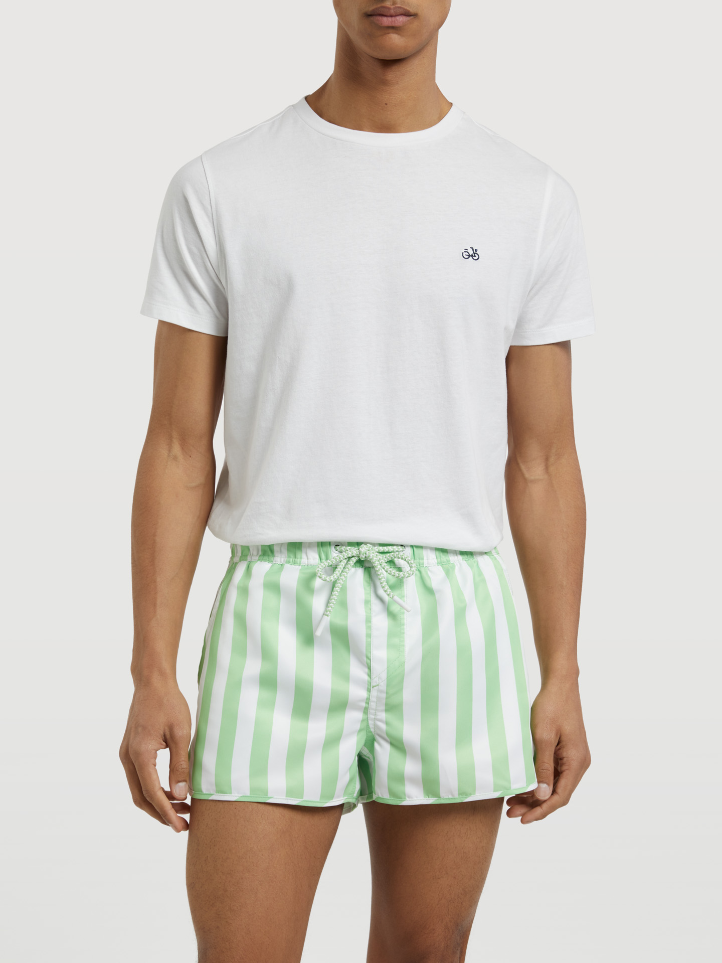 Beachwear Shorts Green Neon Casual Man