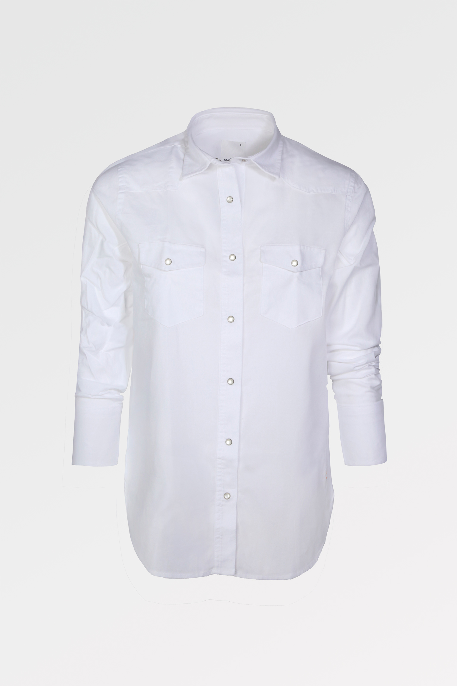 Camisa Desportiva Branco Casual Mulher