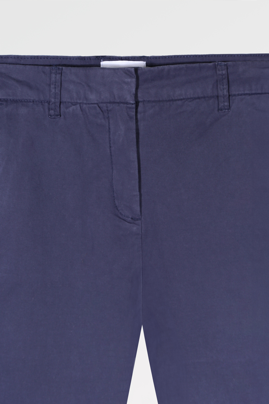 Chino Trousers Dark Blue Casual Woman